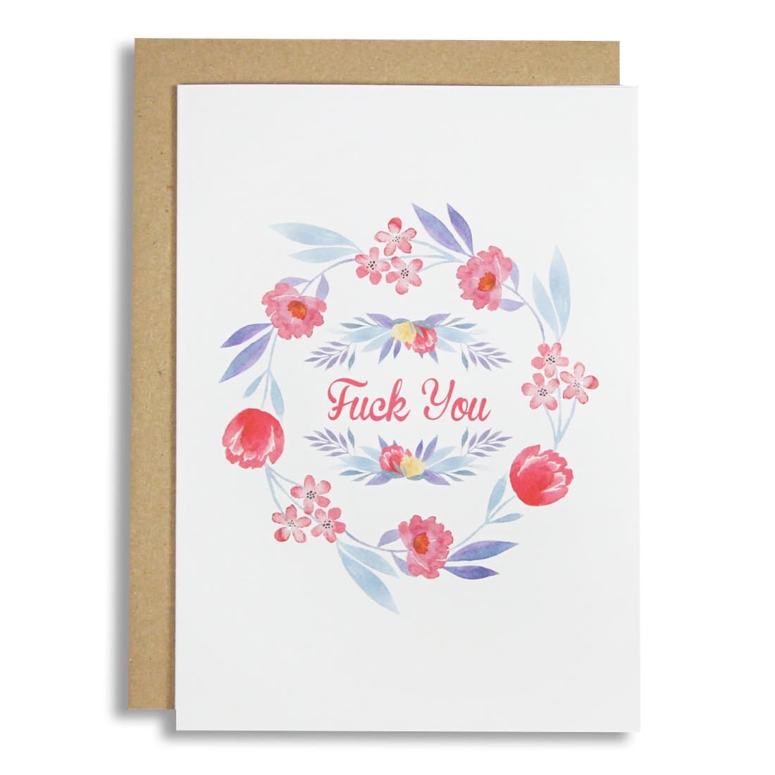 Greeting Cards by Violent Little Machine Shop (Flowery FU)