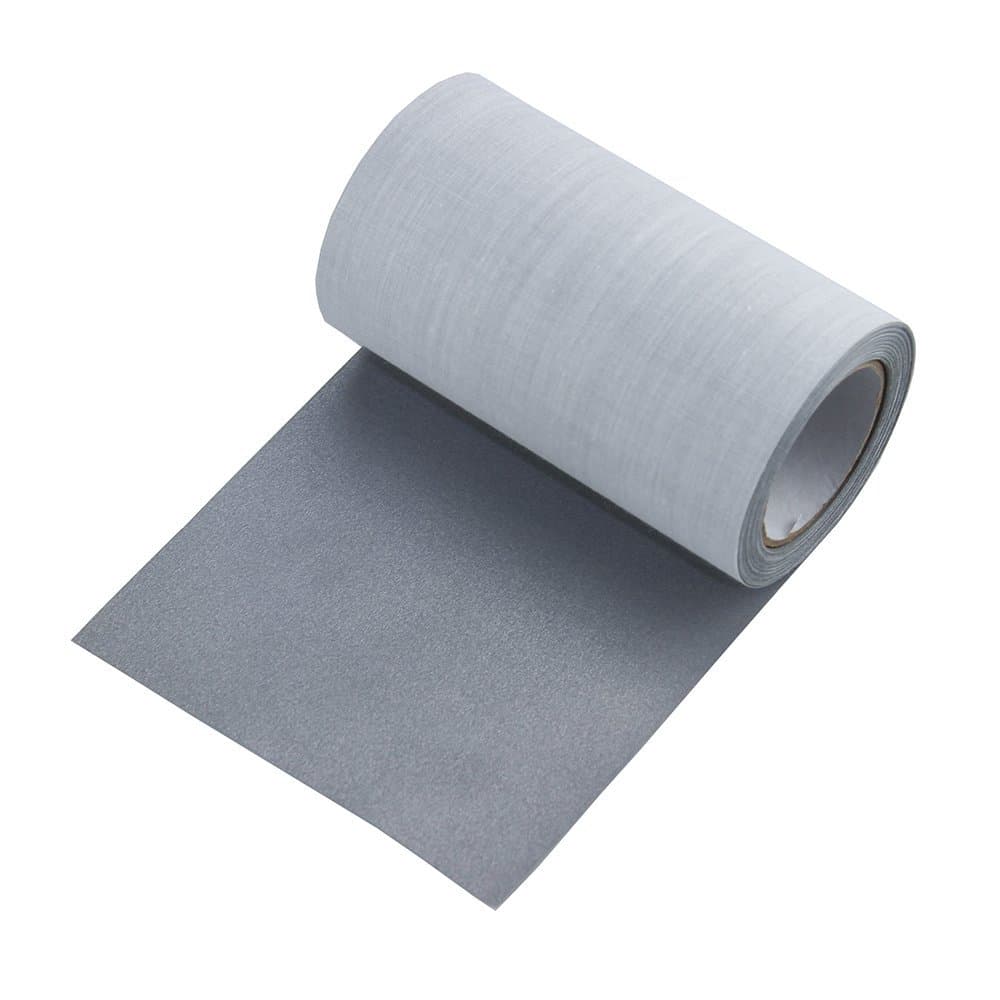 JINBING Silver Reflective Fabric Tape Safety Tape Vest Trim Strip DIY for Clothes Caps Bags Sew On Wide 100mm (4") (4" x 16ft)