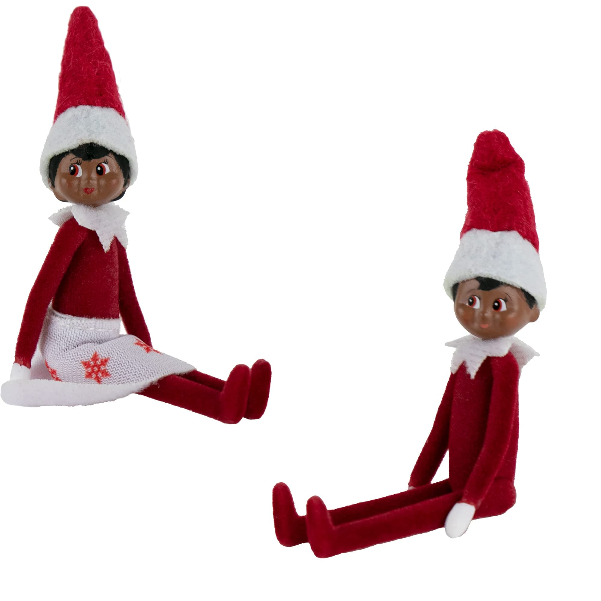World's Smallest Elf on The Shelf バンドルセット 男の子と女の子 ダークスキン