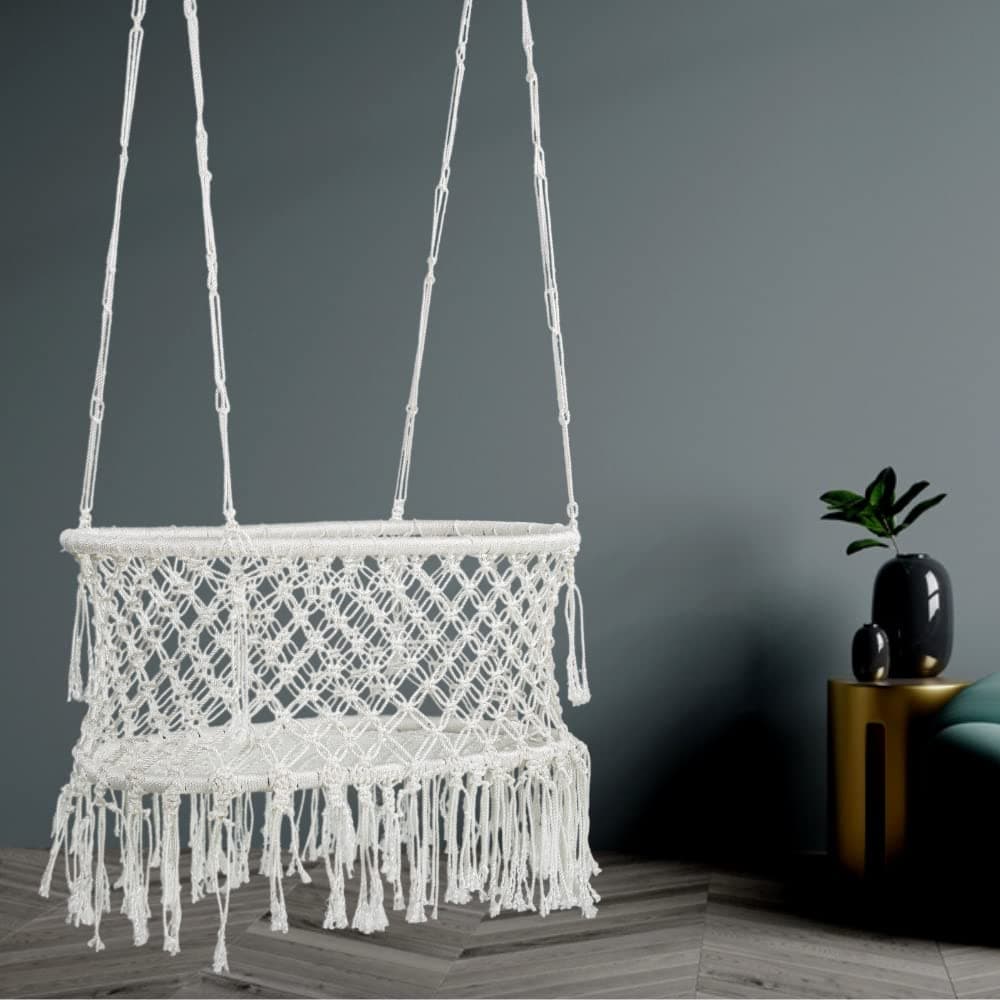 Patiofy Baby Swing, Baby Palna, Cradle for Newborns | Weight Holding Capacity Upto 15kg | Sturdy Frame (Age Group- 0 to 2 Years/Metal Body/White in Color)