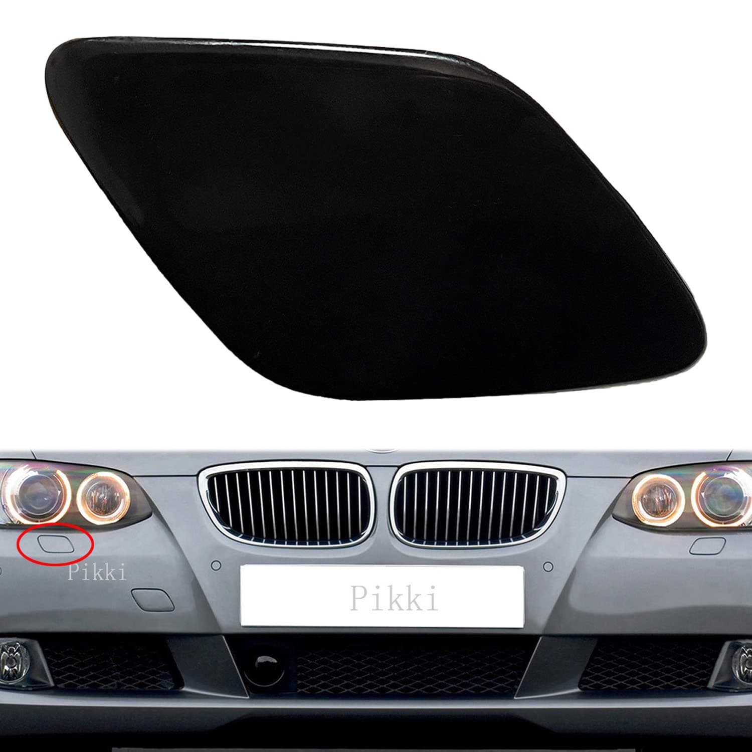 Headlight Washer Covers Bumper Covers for E92 E93 3-Series (Right Side)