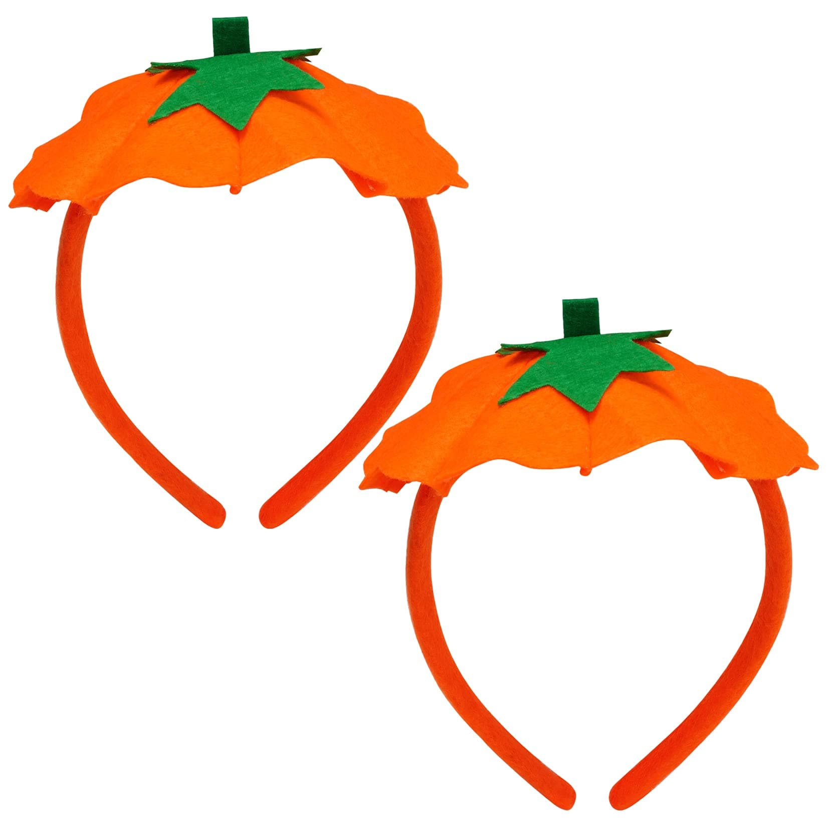 2 Pieces Pumpkin Headbands Hairband Headwear Hair Hoop with Pumpkin Hat