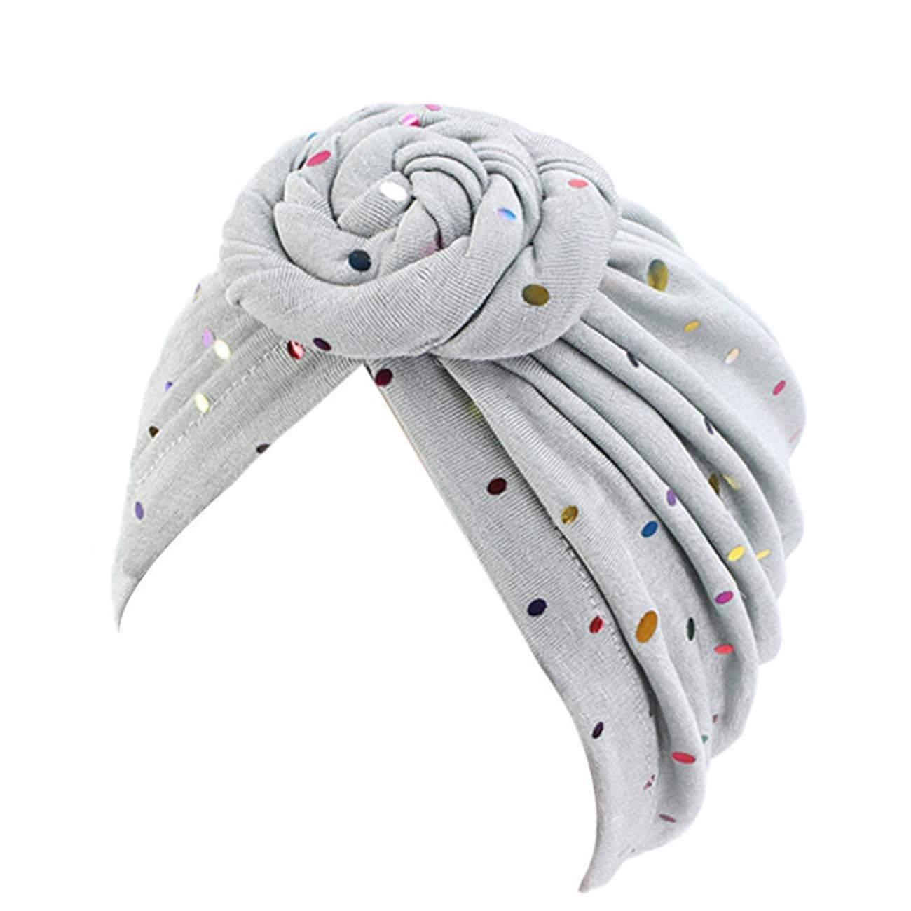 HZUX Fashion Hijabs for Women Muslim Soft Head Headwear India Hat Cancer Chemo Turban Wrap Scarf Cap