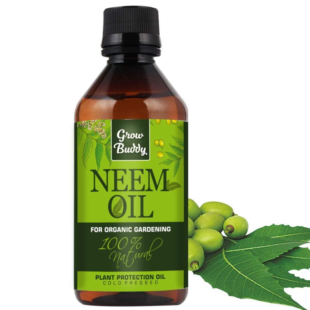 Cold Pressed Pure Neem Oil (200ml) - Water Soluble Oil for Spray on Plants, Organic Farming and Gardening
