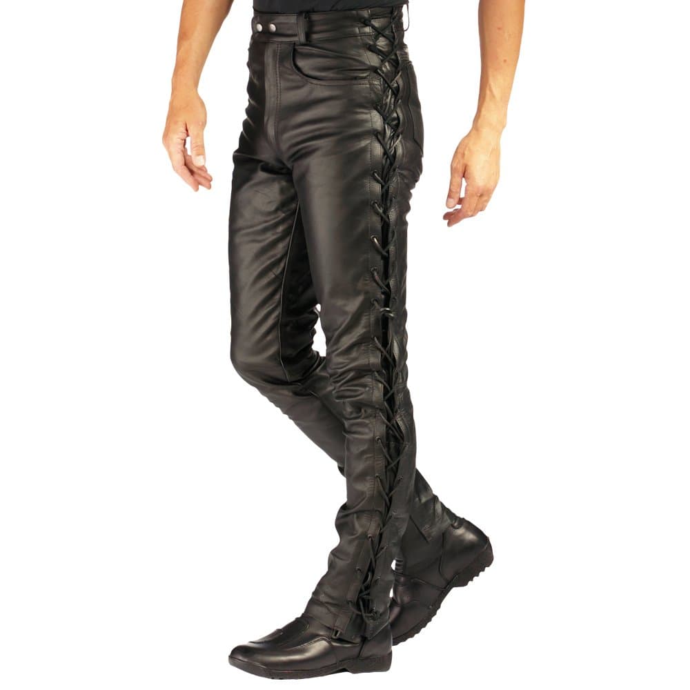 Roleff RO 3 Lace-Up Leather Motorbike Jeans