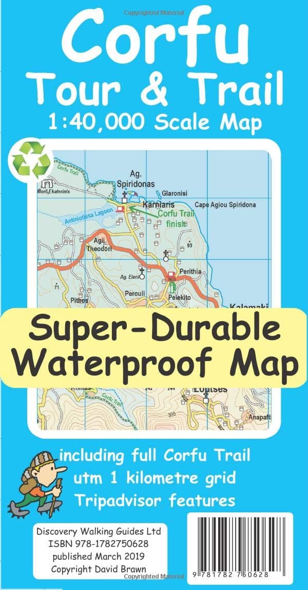 Corfu Tour & Trail Super-Durable Map (2nd ed)