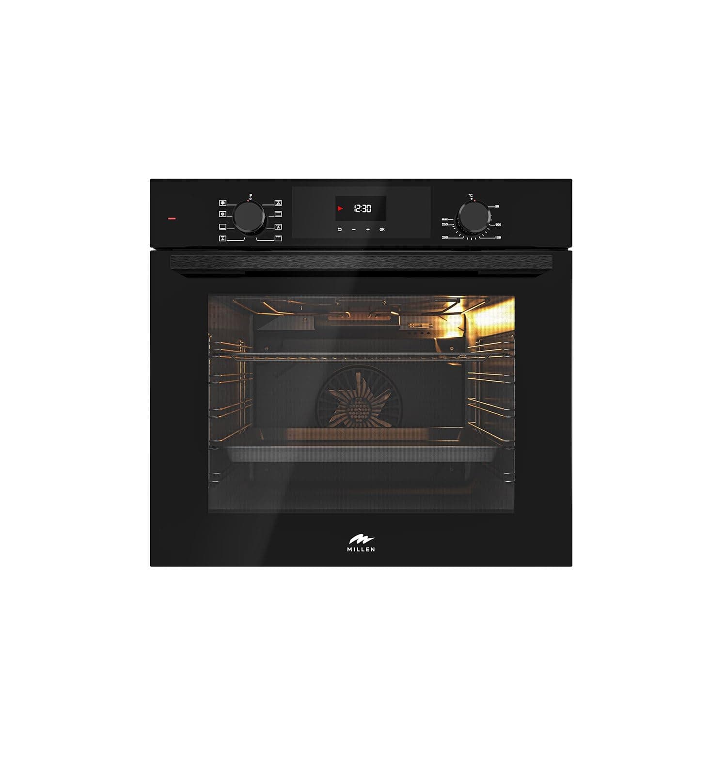 MILLENBuilt In Electric Oven, 8 Cooking Modes, 73L - 3 Years Warranty, SCHOTT Inner glass, MEO 6002 BB
