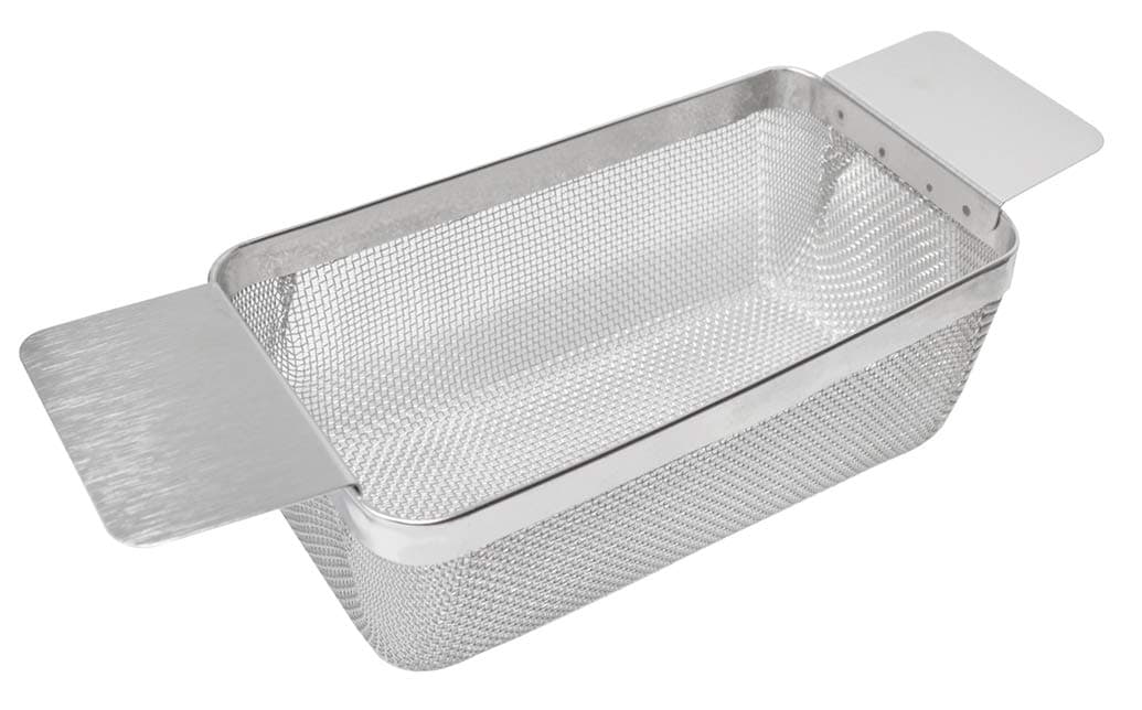 8" x 4" x 3-1/2" Stainless Steel Fine Mesh Ultrasonic Cleaner Jewelry Small Parts Holder Universal Cleaning Basket