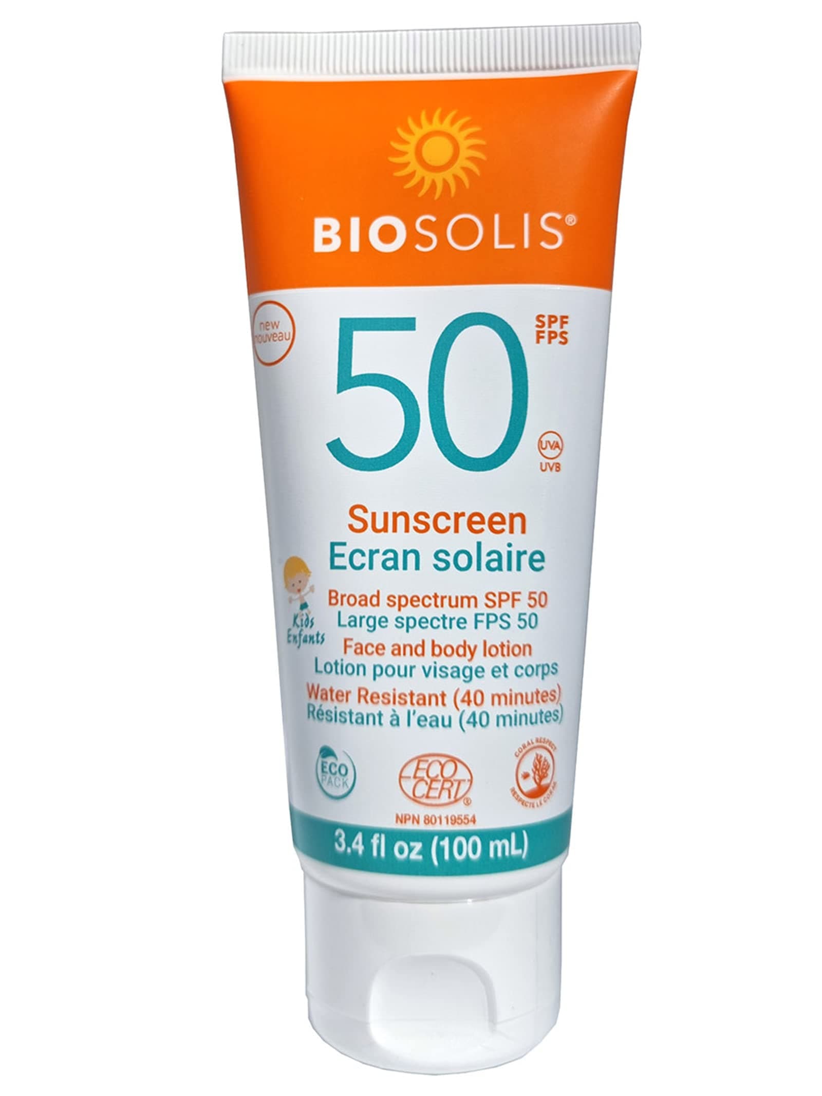 Organic Sun Milk Baby & Kids Spf 50+, 100ml