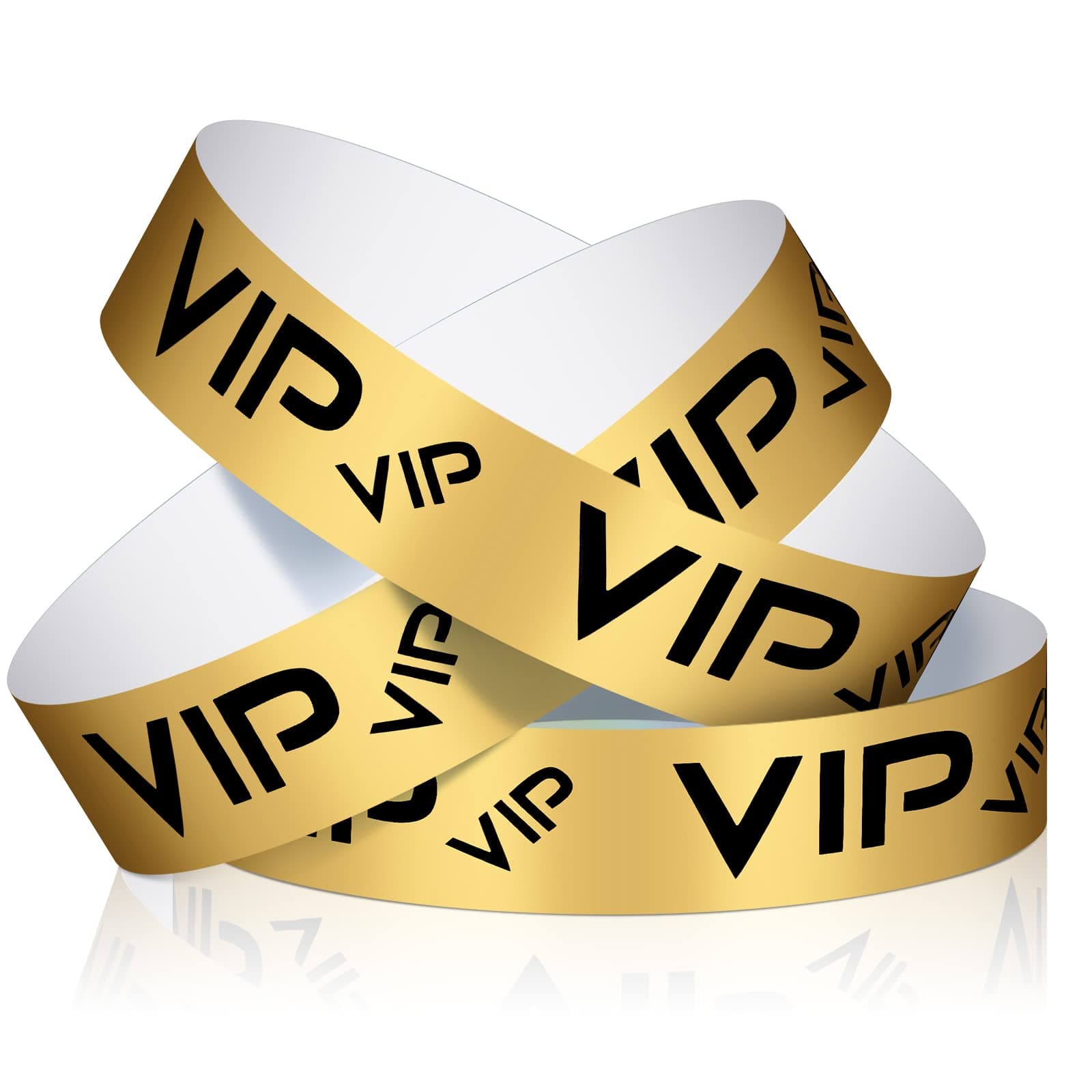 Teling 500 Pack VIP Plastic Wristbands Bracelets Party for Events VIP Custom Wristbands Plastic Bracelets Tear proof Waterproof Wrist Bands Arm Bands for Events Concerts