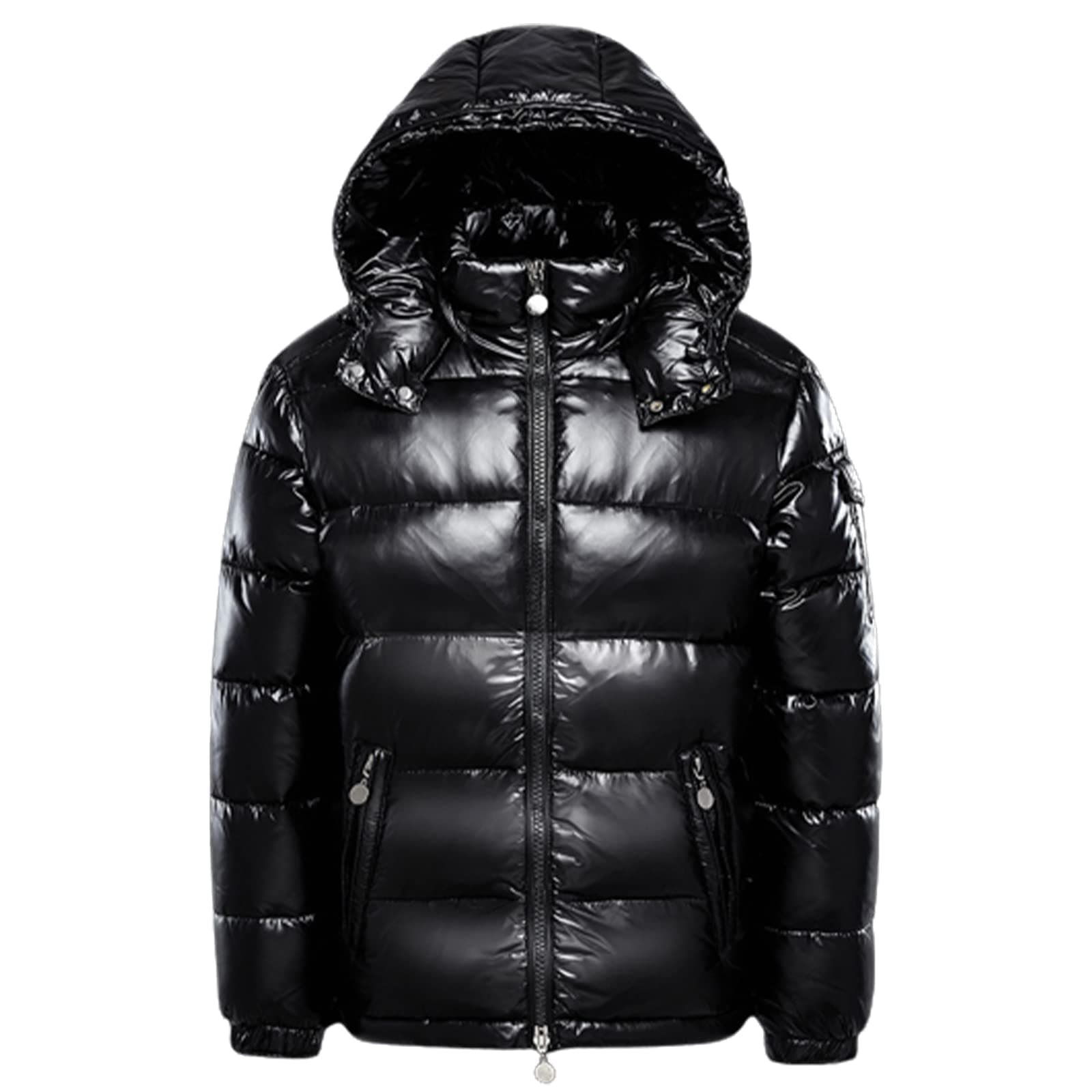 Winter Thicken Down Jackets For Men and Women Short Shiny White Duck Down Jacket Hooded Puffer Coat