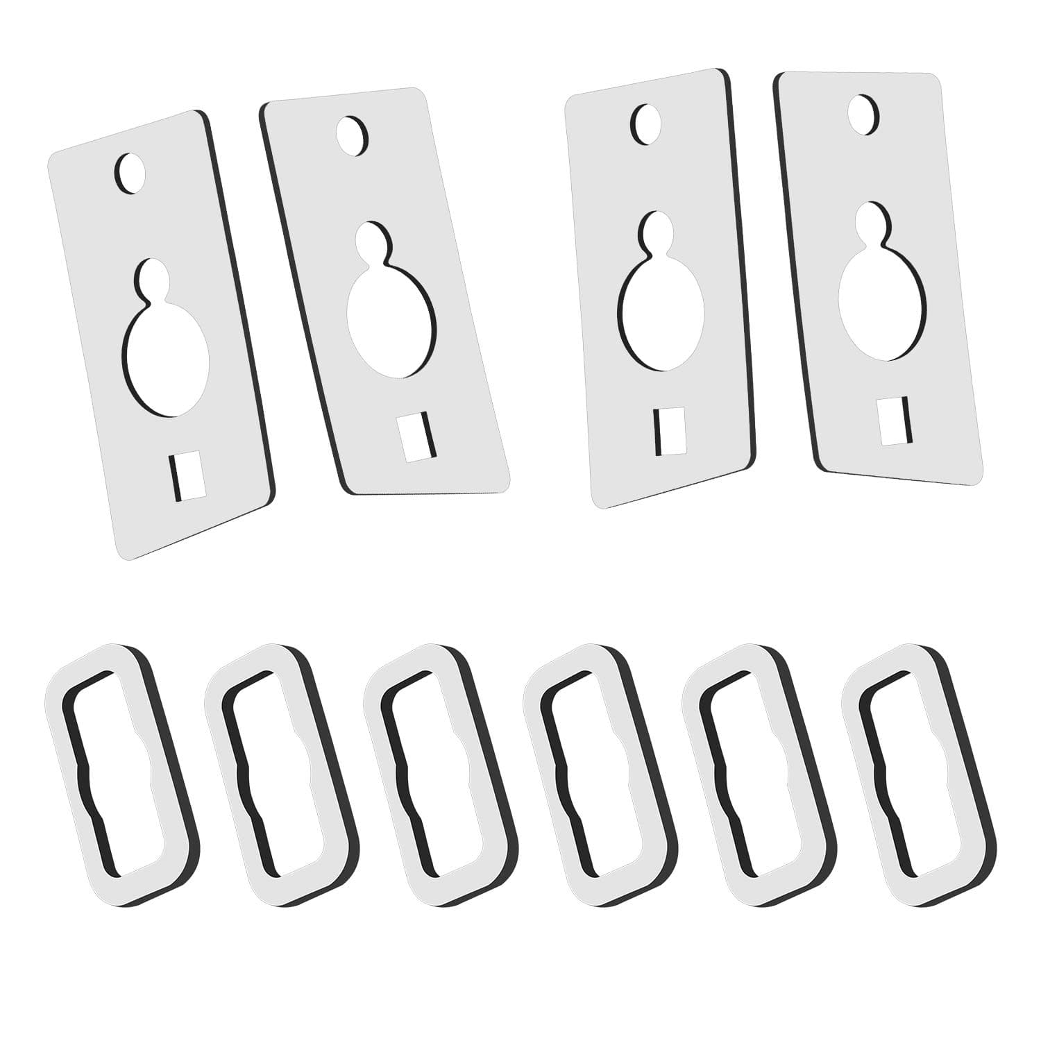 RUXIFEY Roof Cab Marker Light Gasket Clearance Running Lamp Seal Front Rear Set Compatible with Hummer H2 2003 to 2009