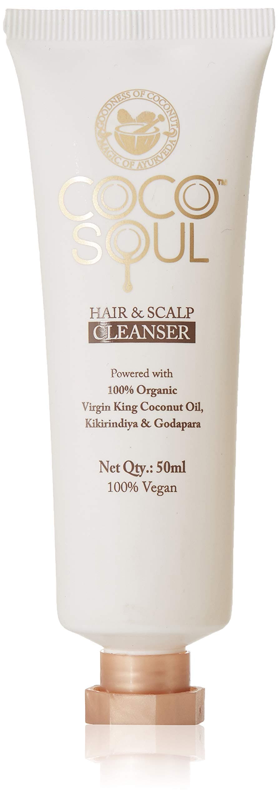 Coco Soul BeautyHair & Scalp Shampoo with Virgin Coconut Oil (Sulphate & Paraben Free),50ml