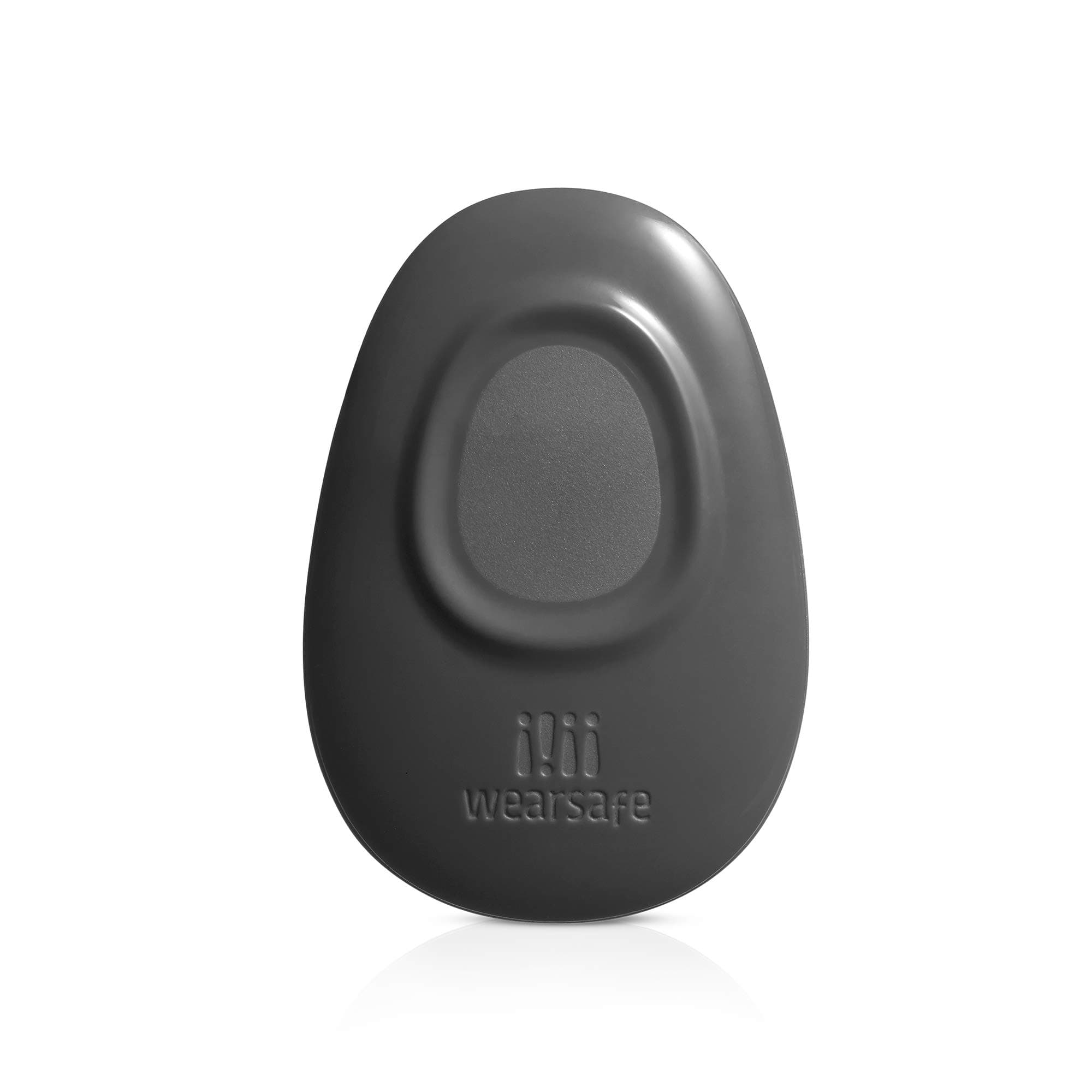 Wearsafe Personal Emergency Response Tag Lifetime Edition - Immediate Panic Button - Medical Response Wearable - One Touch Security Alert System (Charcoal)