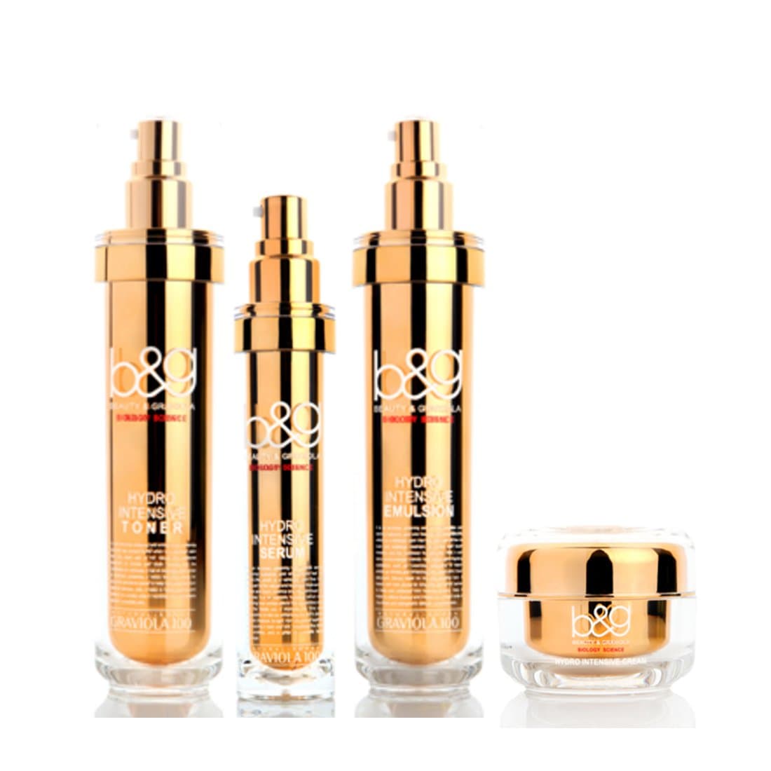 NATURAL KOREA b&g GRAVIOLA HYDRO INTENSIVE TONER/SERUM/EMULSION/CREAM