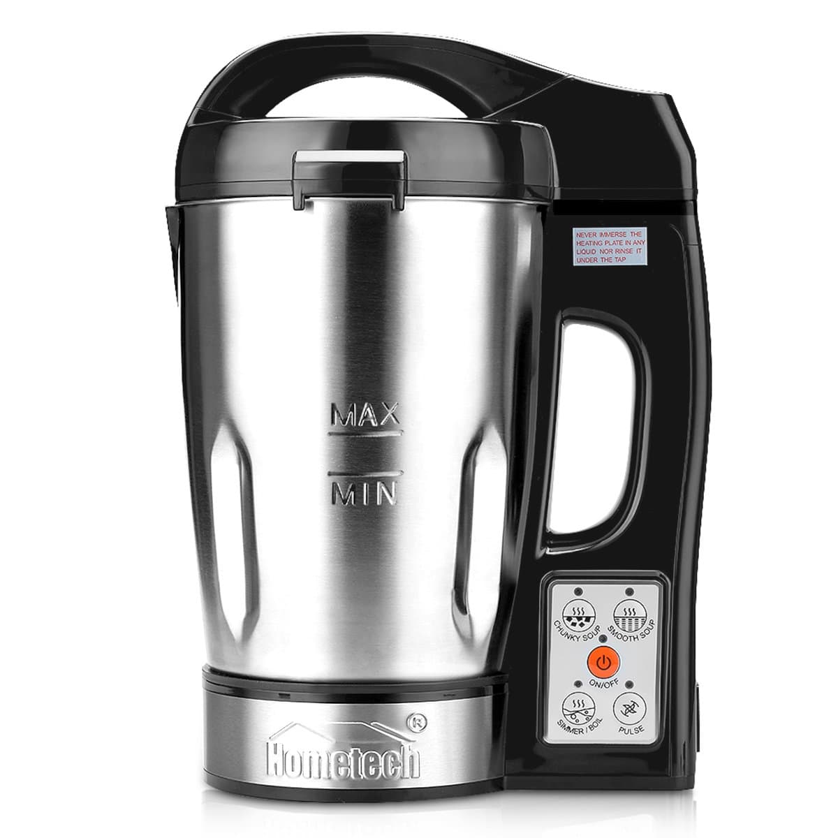 800W Electric Jug Stainless Steel Soup Maker Machine Blender with 56 Oz Capacity