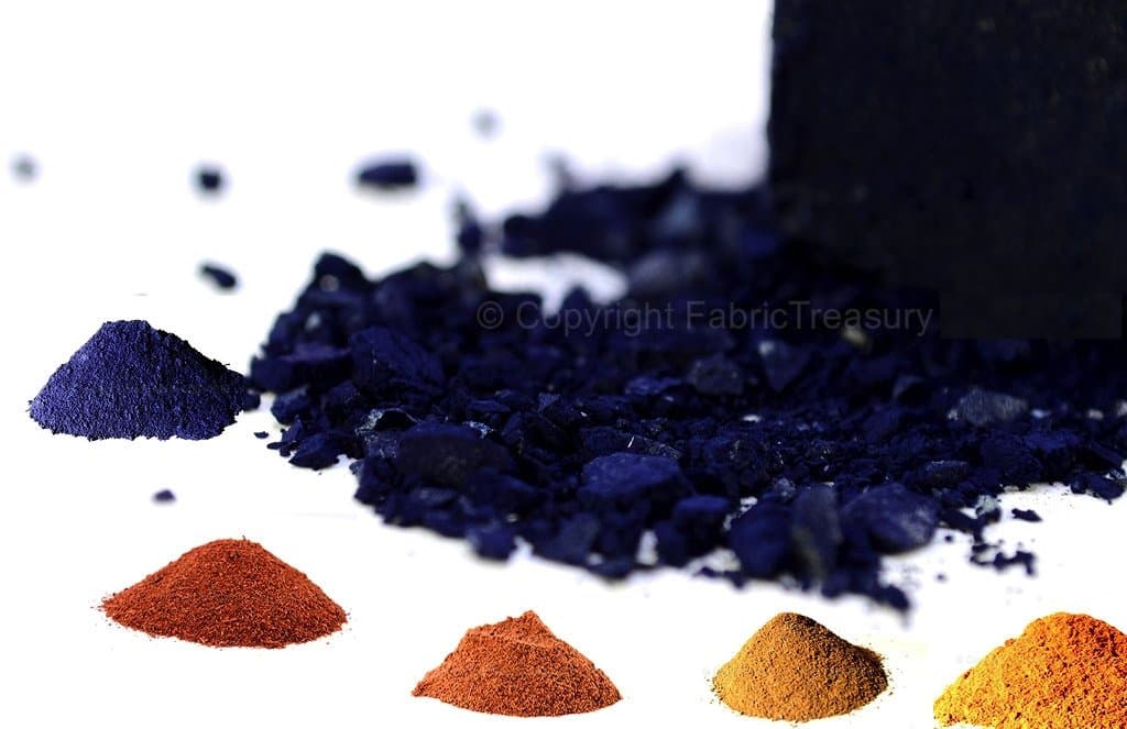 Natural Dye. Set of 5 - Indigo, Alkanet, Indian Madder, Cutch and Lac. Freshest Natural Dyes Always. Harvest of May 2017. 3.5 oz each.