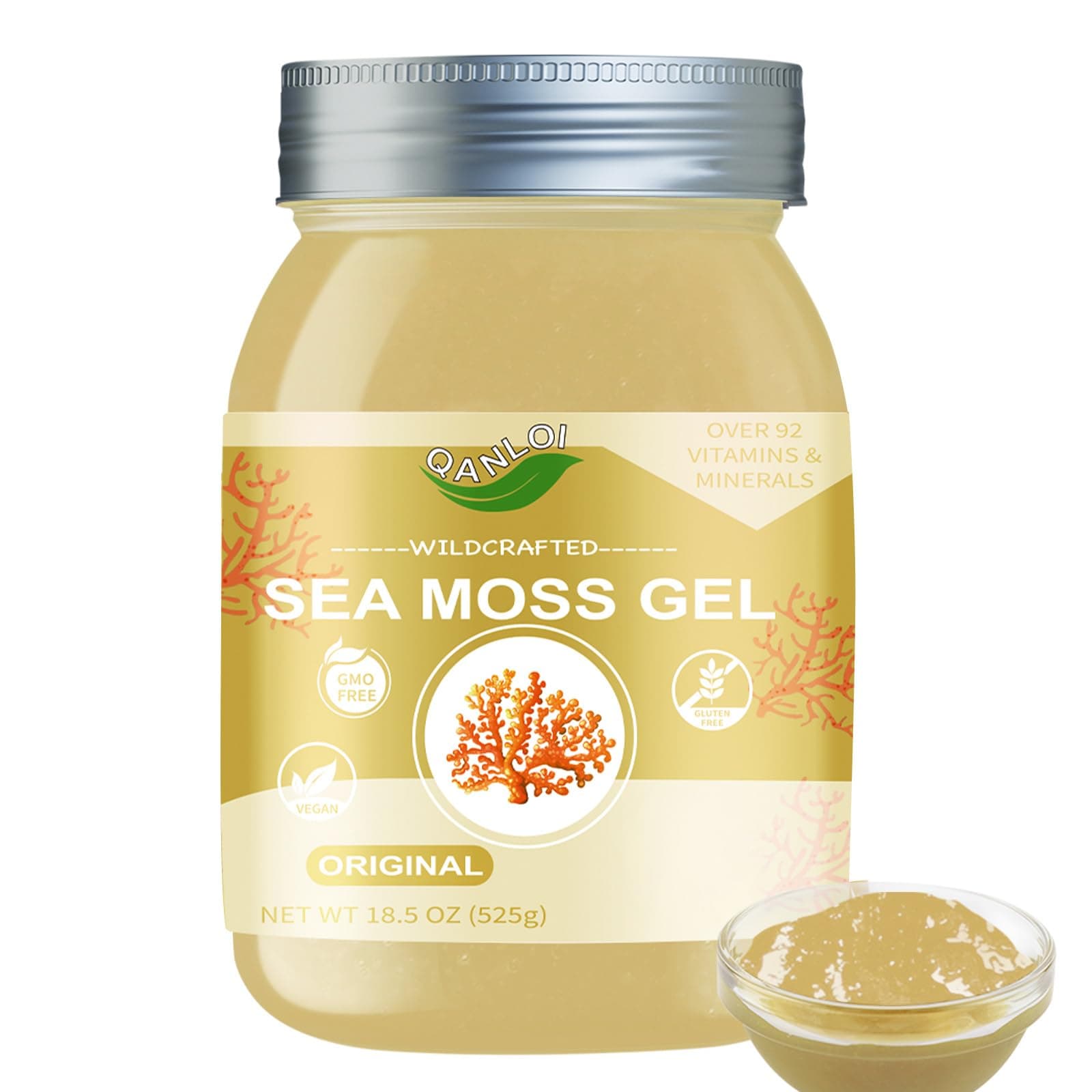 Sea Moss Advanced Superfood-Sea Moss Supplement-Gut Health-18.5OZ Natural Sea Moss Gel（Original）
