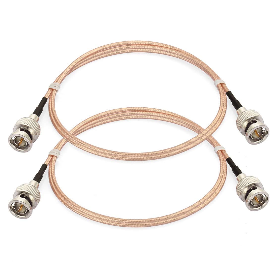 BINGFU 3G HD SDI BNC to BNC Cable Converter RG179 75 Ohm Coaxial Cable 1m 3 feet 2-Pack for 4K 1080P 3G HD SDI Camera Monitor Video Recorder Security Camera