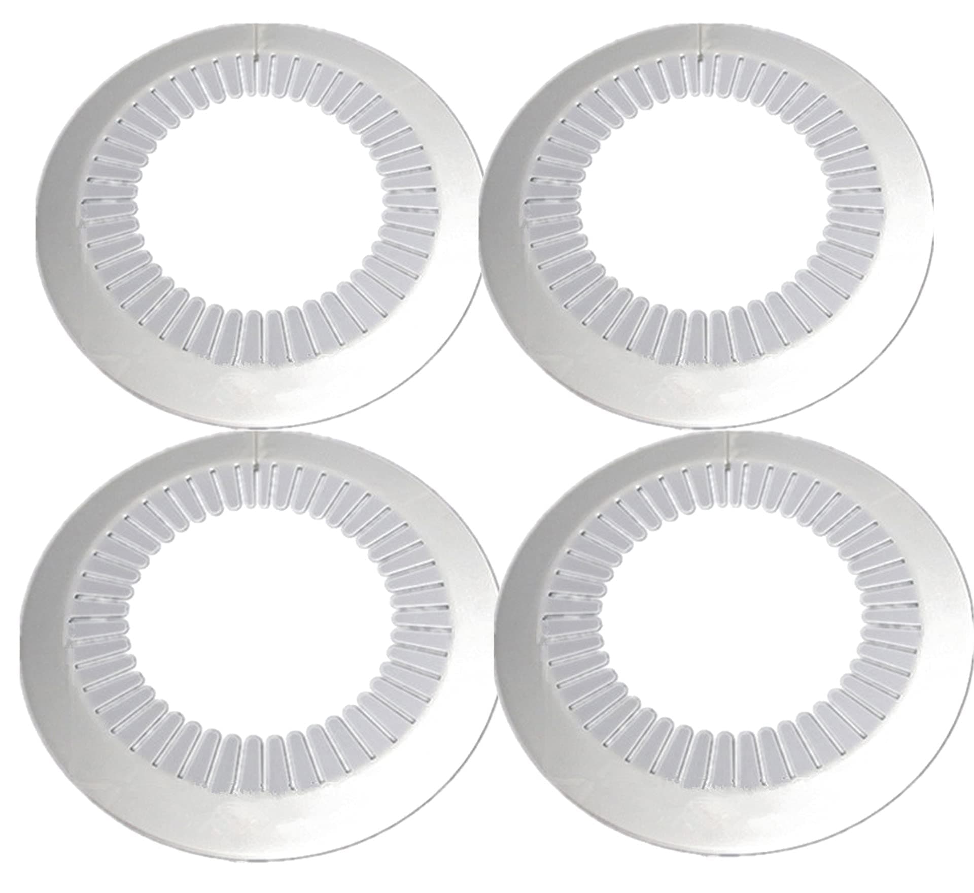 shenghang Wall Flange Easy Installation Plastic Radiator Escutcheon Water Pipe Drain Line Cover Collar Wall Pipe Cover Decoration Pipe Collars,Pipe Collar Cover (5.9-6.6inch, white)