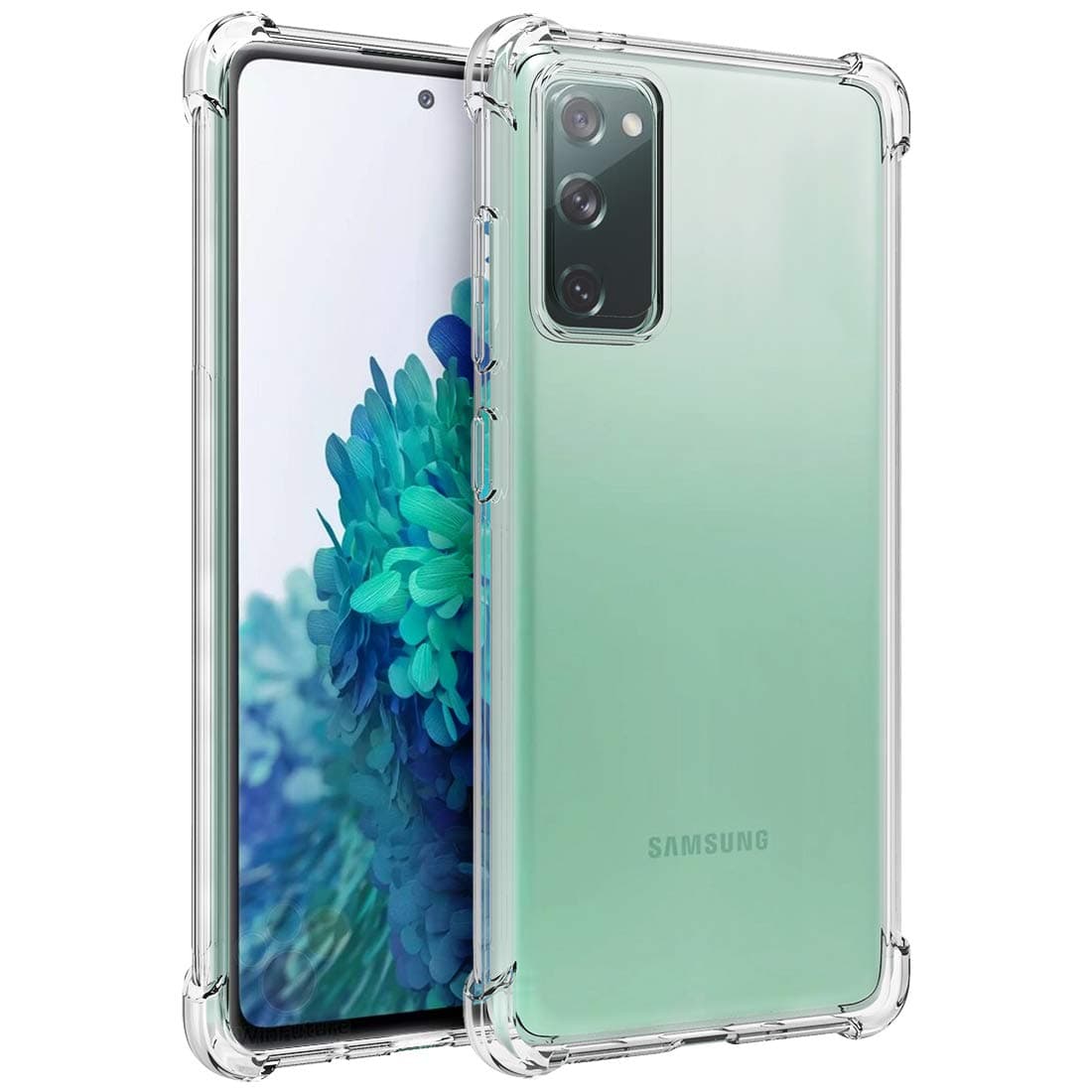Osophter for Galaxy S20 FE 5G Case Clear Transparent Reinforced Corners TPU Shock-Absorption Flexible Cell Phone Cover for Samsung Galaxy S20 FE 5G(Clear)