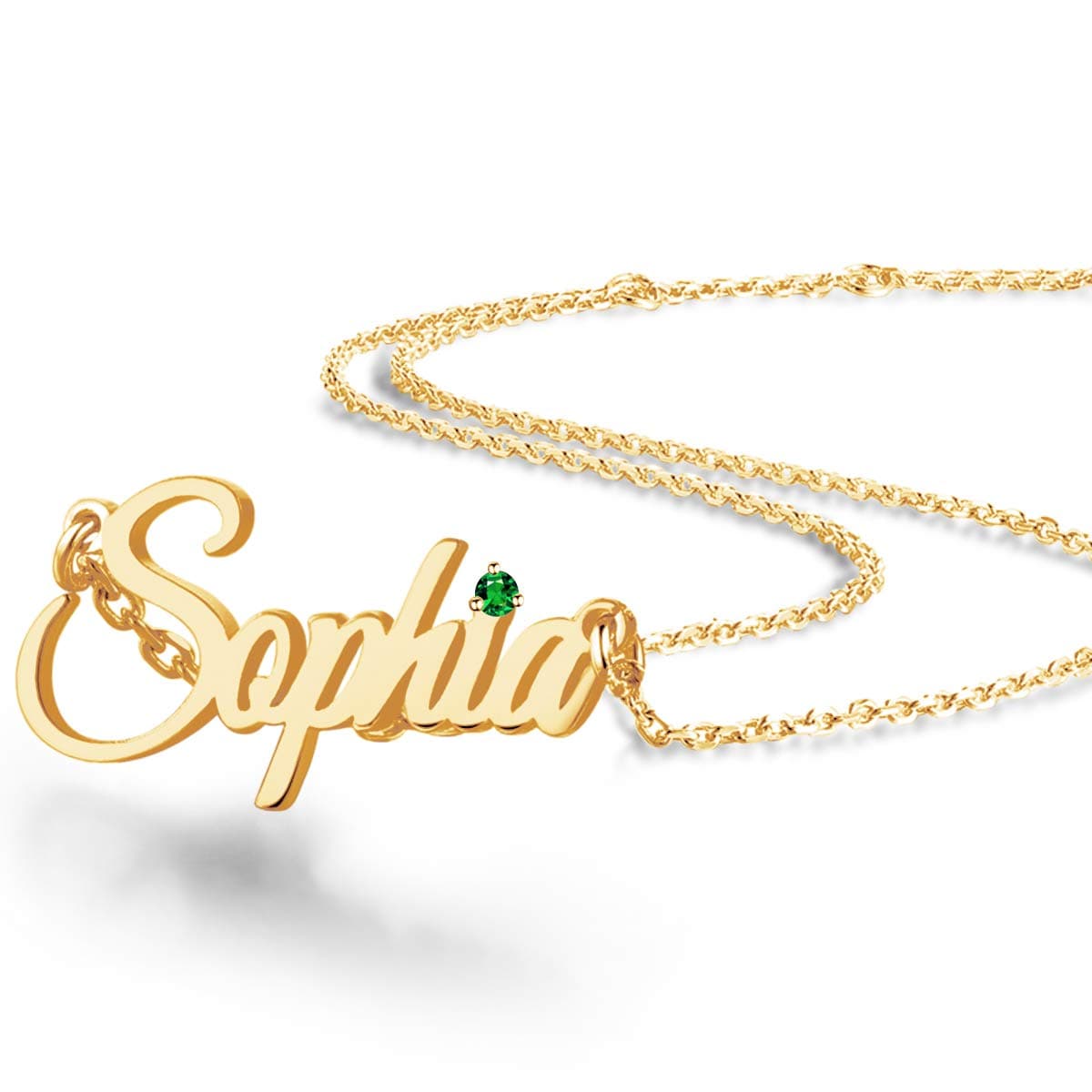 EVER2000Custom Name Necklace, 18K Gold Plated Nameplate Personalized Jewelry Gift for Women