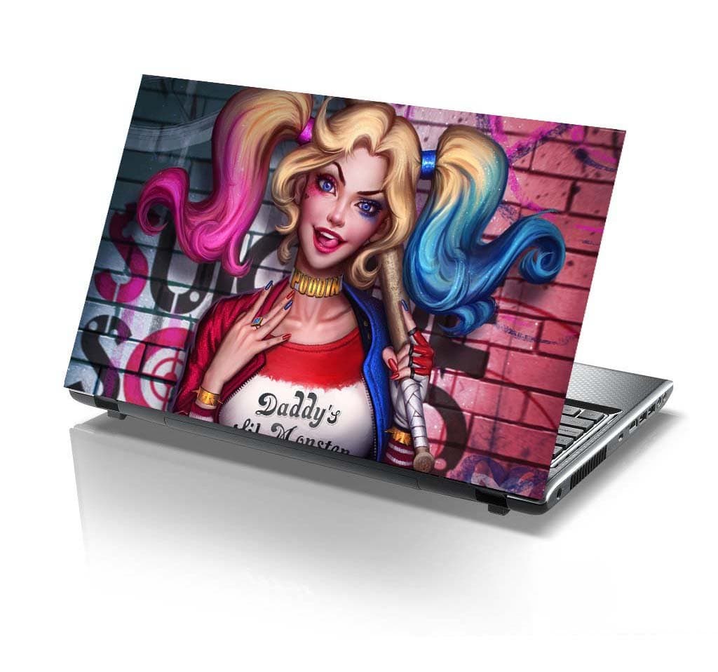 PIXELARTZ Laptop Skins Harley Quinn 15.6 Inches Laptop Skins/Stickers for Dell-Lenovo-Acer-HP (2015)