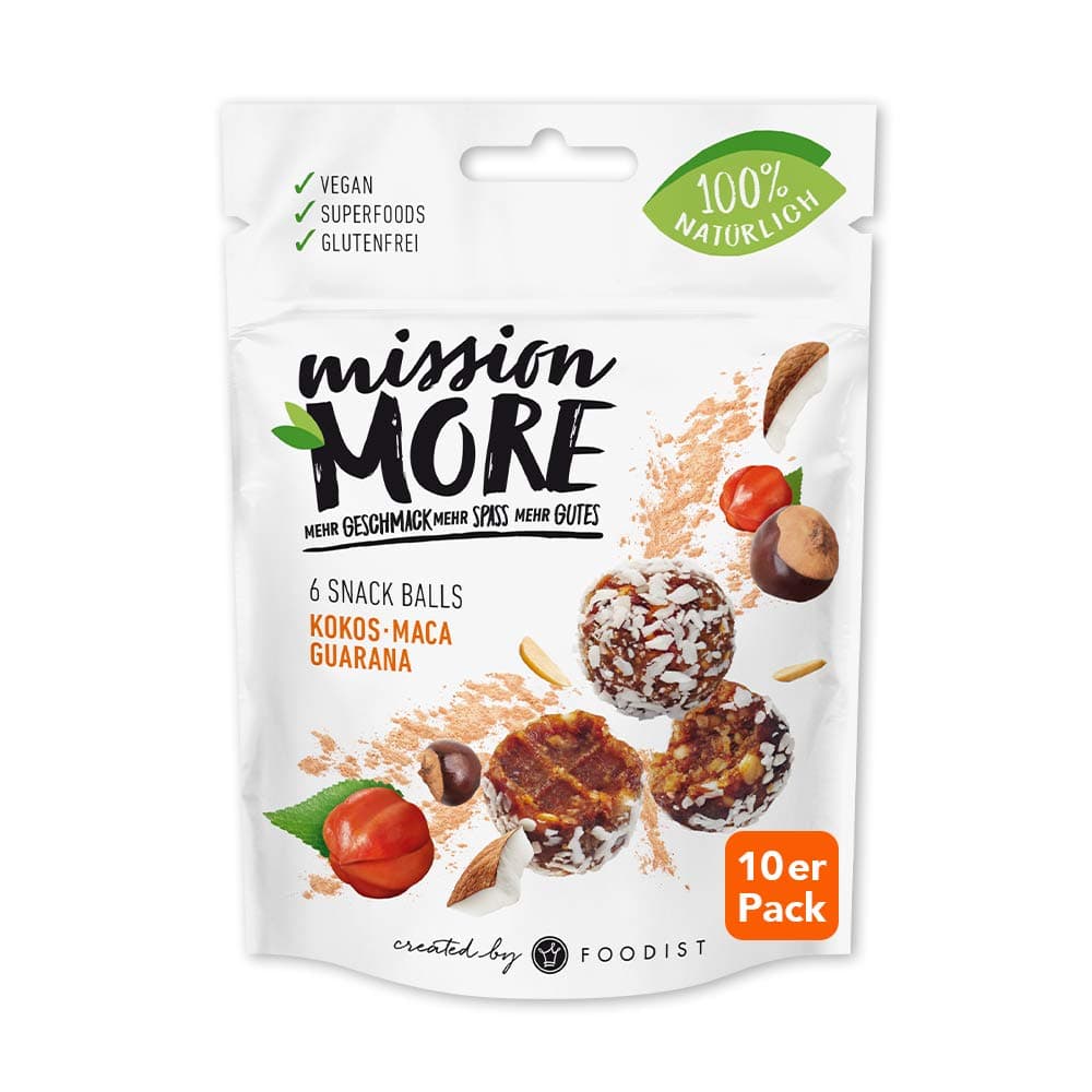 Coconut Maca Guarana Snack Balls