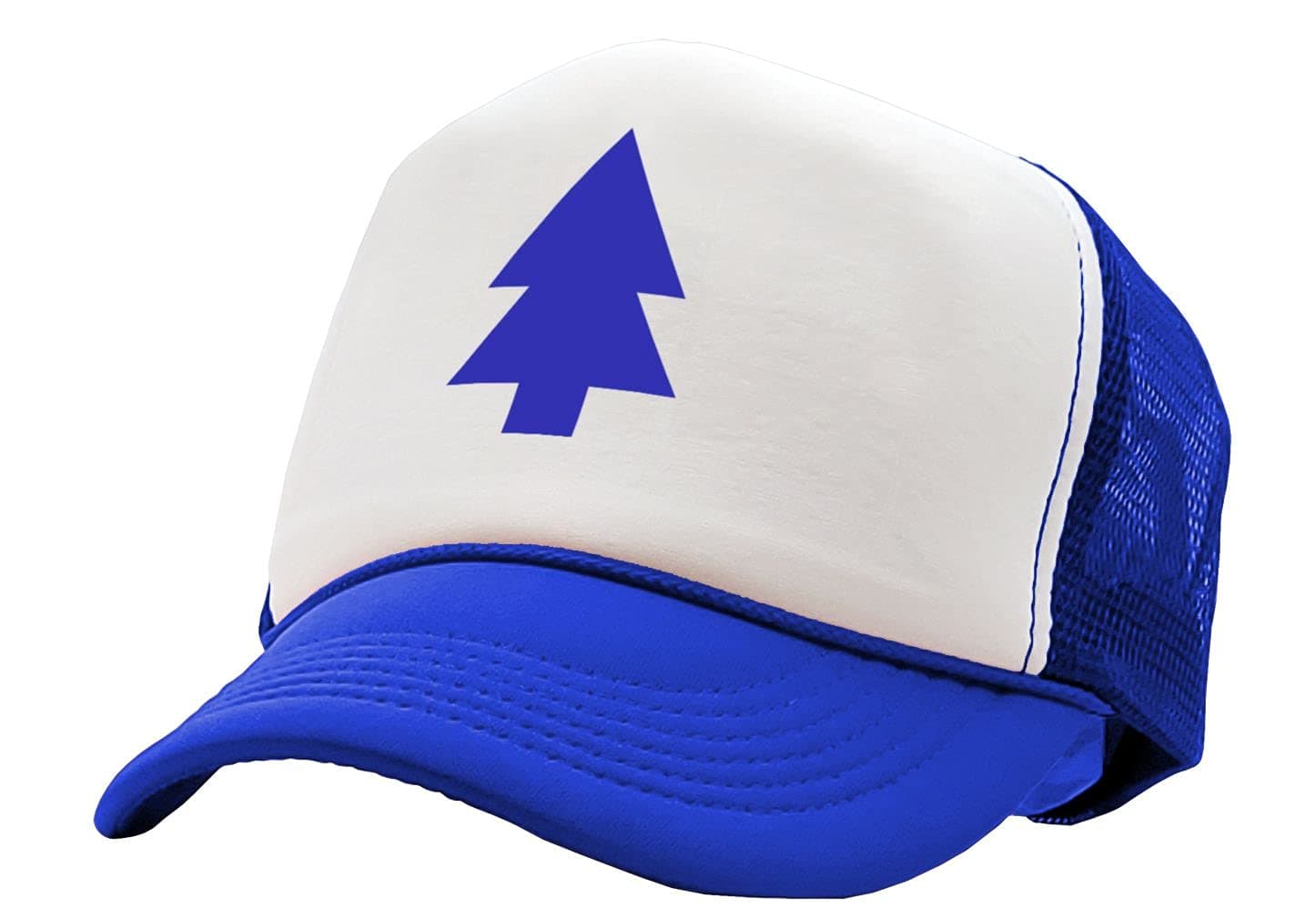 Dipper Pines - dipper's Tree Cosplay Costume - Foam and Mesh Trucker Hat Royal Blue