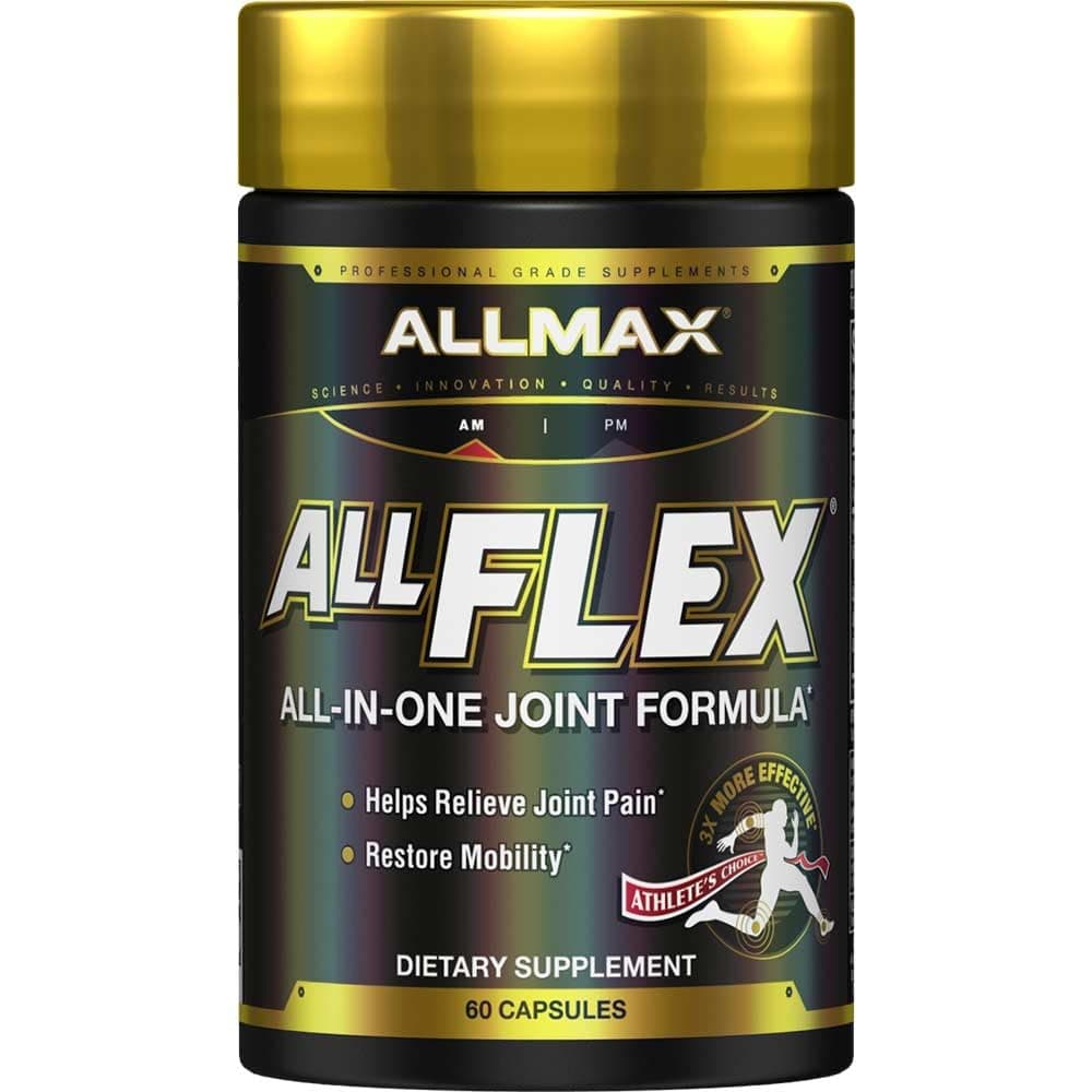 ALLMAX ALLFLEX - 60 Capsules - Promotes Joint Health, Relieves Pain & Inflammation, Restores Mobility - with Vitamin C & E - 30 Servings