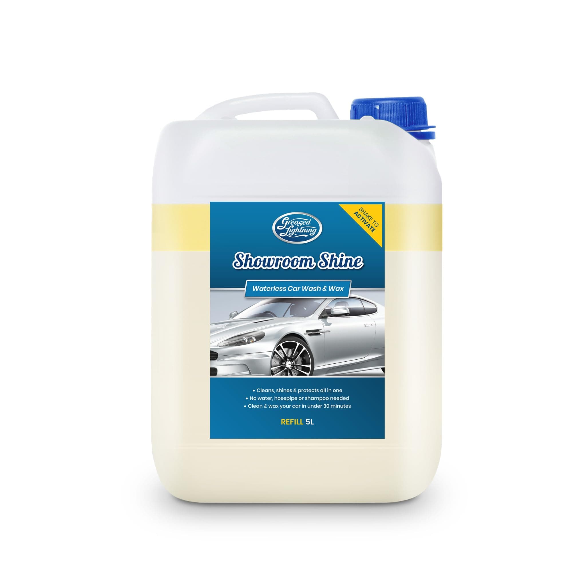 Greased Lightning Showroom Shine Refill (3.78 Litre) Waterless Car Wax and Polish