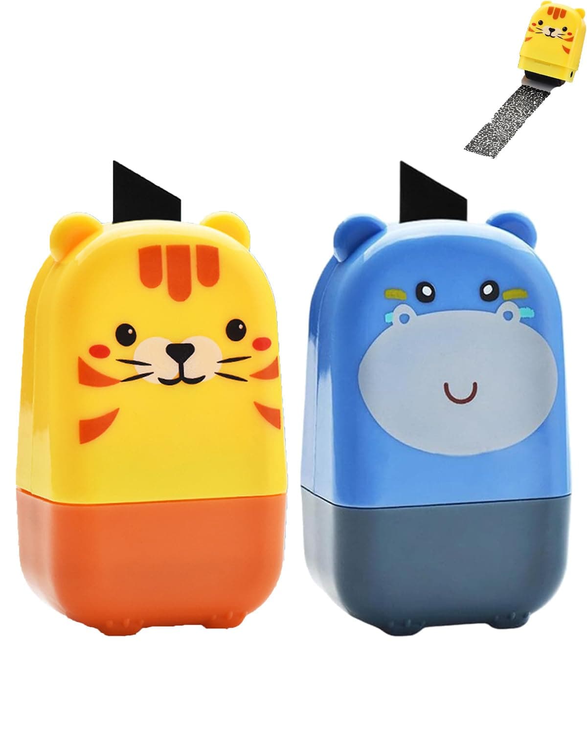 2 PCS Confidential Roller Stamp, Identity Protection Roller Stamp, Protect Your Confidential Documents, Privacy Confidential for Guard Privacy Information Blockout, Roller Stamp