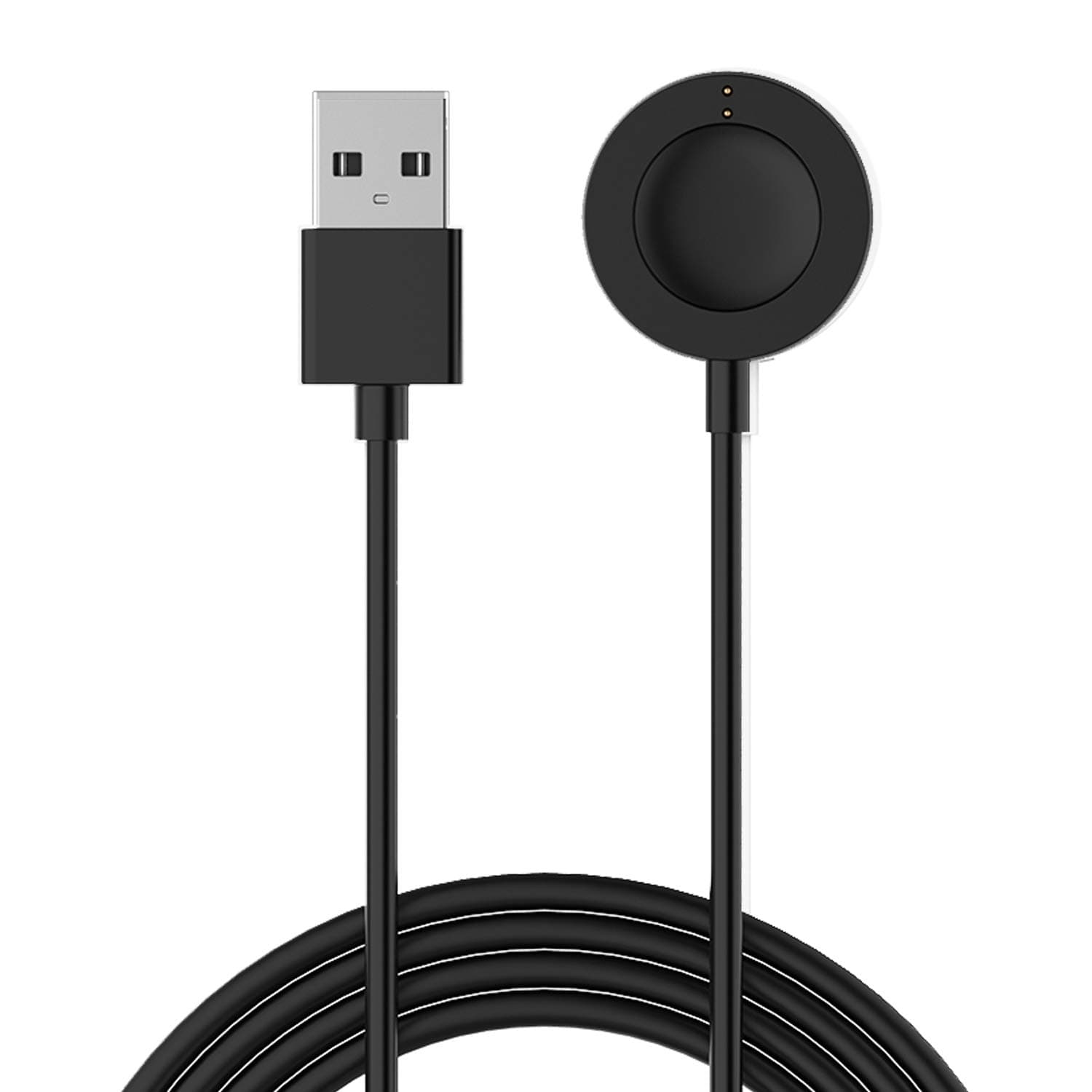 RuenTech Charger Compatible with Fossil Gen 6 / Gen 5 / Gen 4 / Sport Smartwatch Rapid Charger (Black)