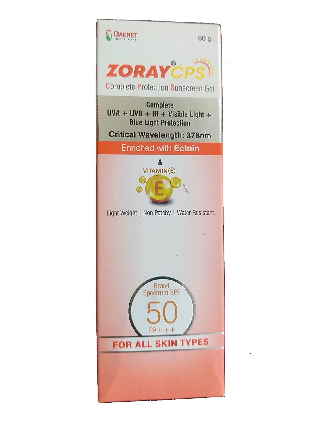 Zoray CPS Complete Protection Sunscreen Gel SPF 50 PA+++