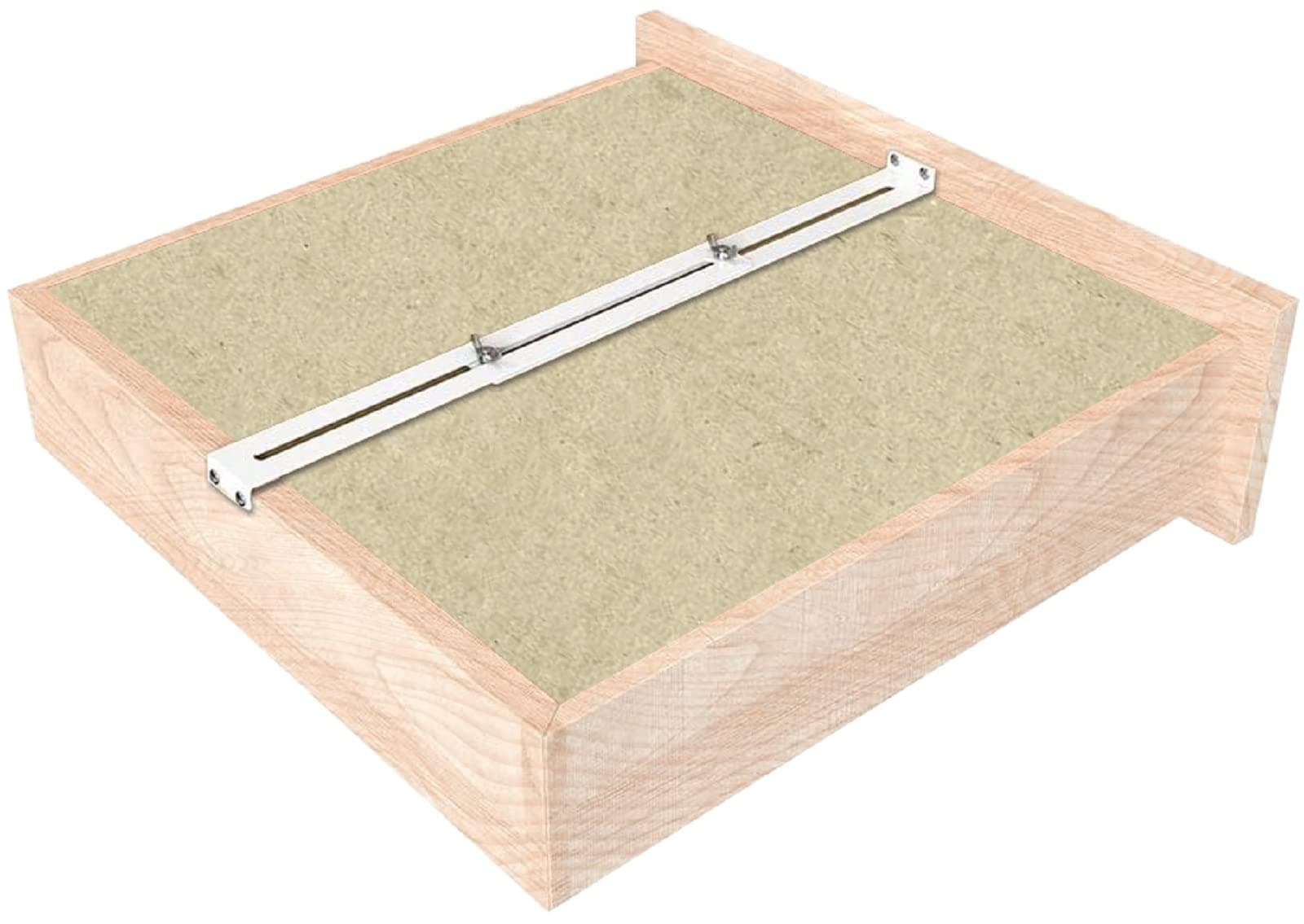 Drawer Repair Kit - Used to Reinforce or Repair Broken & Sagging Drawer Brackets in Minutes -Drawer Support Brackets Kit Includes Screws (Set of 2)