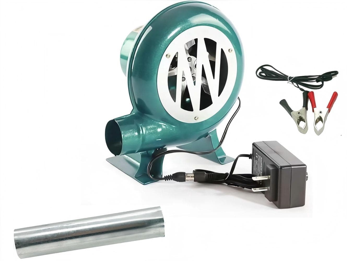 Dual BBQ Blower Charcoal Chimney Starter BBQ Smoker Fan Grill Smoker tempreaure controller Small blacksmith forge blower fan with Variable speed controller