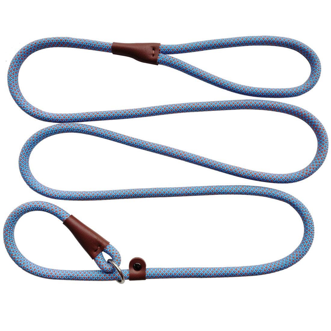 BTINESFUL 7ft Slip Lead Dog Leash, 1/4" Nylon Rope Dog Training Leash for Small Medium Dogs Outdoor No-Pull Walking, Behavior Training, 14+ Colors