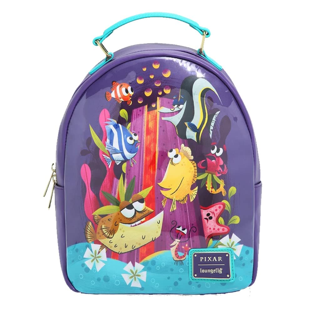 Loungefly! Leather: Disney Pixar Nemo Tiki Mini Backpack, WDBK2407