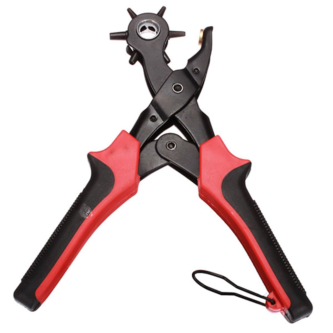 Heavy Duty Leather Hole Punch Hand Pliers Belt Holes Punches Rubber