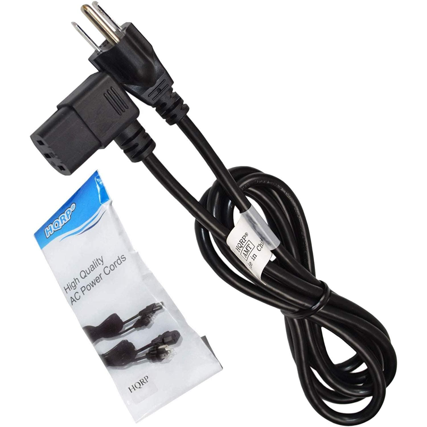 HQRP AC Power Cord fits Samsung LN40A650A2R LN40A750R1F LN40B500P3F LN40B530P7F LN40B530P7N LN40B540P8F HDTV TV LCD LED Plasma DLP Mains Cable