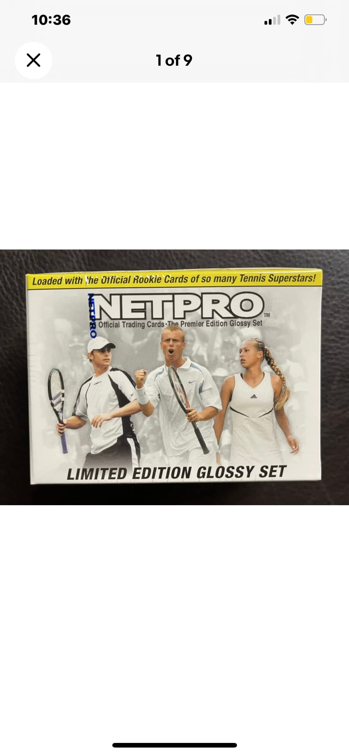 Factory Sealed 2003 NETPRO Glossy Set Nadal, Serena, Federer RC #d/5000 UNOPENED