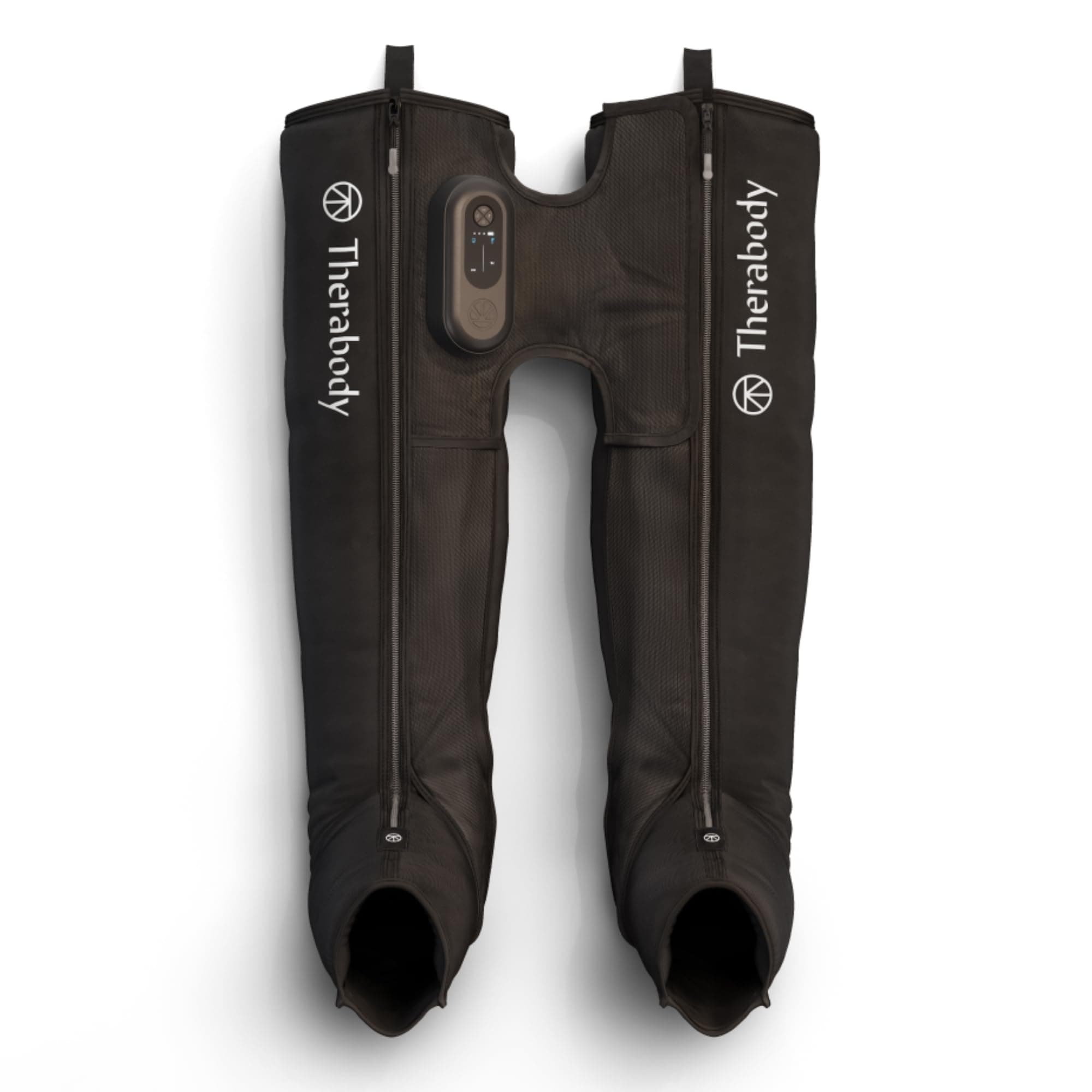 Therabody JetBoots Prime Ultra-Portable, Wireless Compression Boots for Easy Leg Muscle Recovery - Calf, Leg & Thigh Compression Sleeve with Customizable Treatments (Medium)