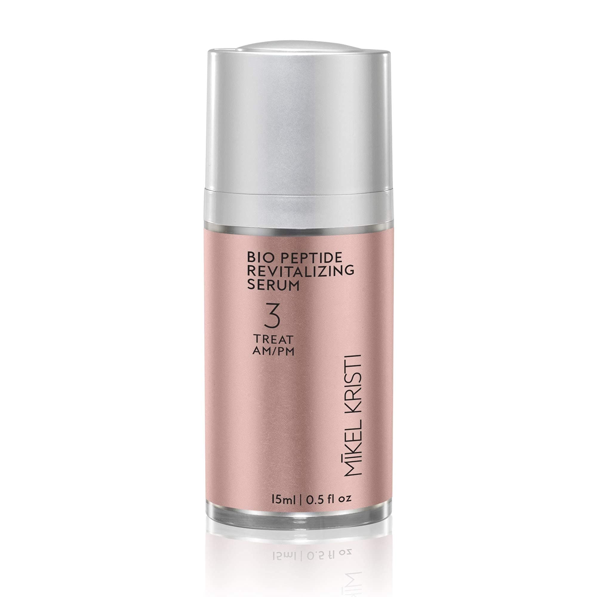 Mikel Kristi Skincare Bio Peptide Revitalizing Serum - Anti Aging Face Serum All Skin Types, Brightens, Boosts Collagen, Hydrates & Minimizes Pores & Blemishes, Peptides & Plant-derived Ingredients