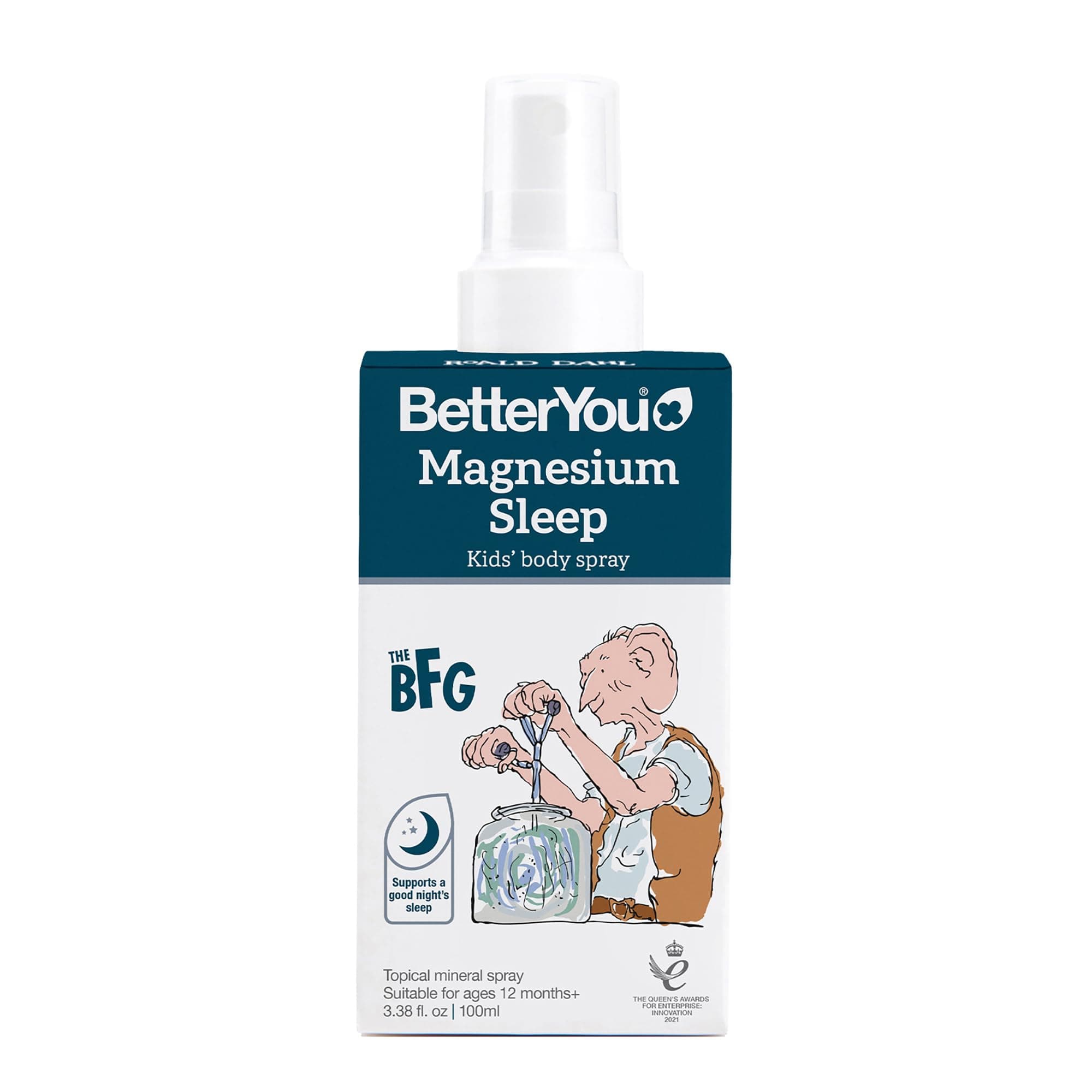 Magnesium Sleep Kids' Body Spray - Relaxing Magnesium Chloride Spray For Kids - Promotes A Restful Sleep - Lavender Essential Oil - 3.38 oz