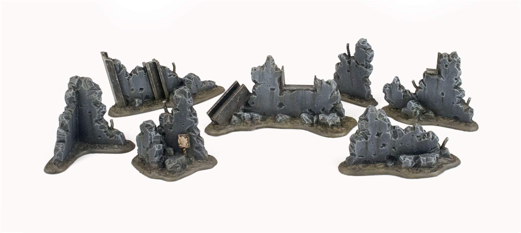 War World Gaming War Torn City Rubble Kit 1-28mm Heroic Scale Wargaming Terrain Model Diorama Scenery Wargame 40K Necromunda Tabletop Battle Destroyed City