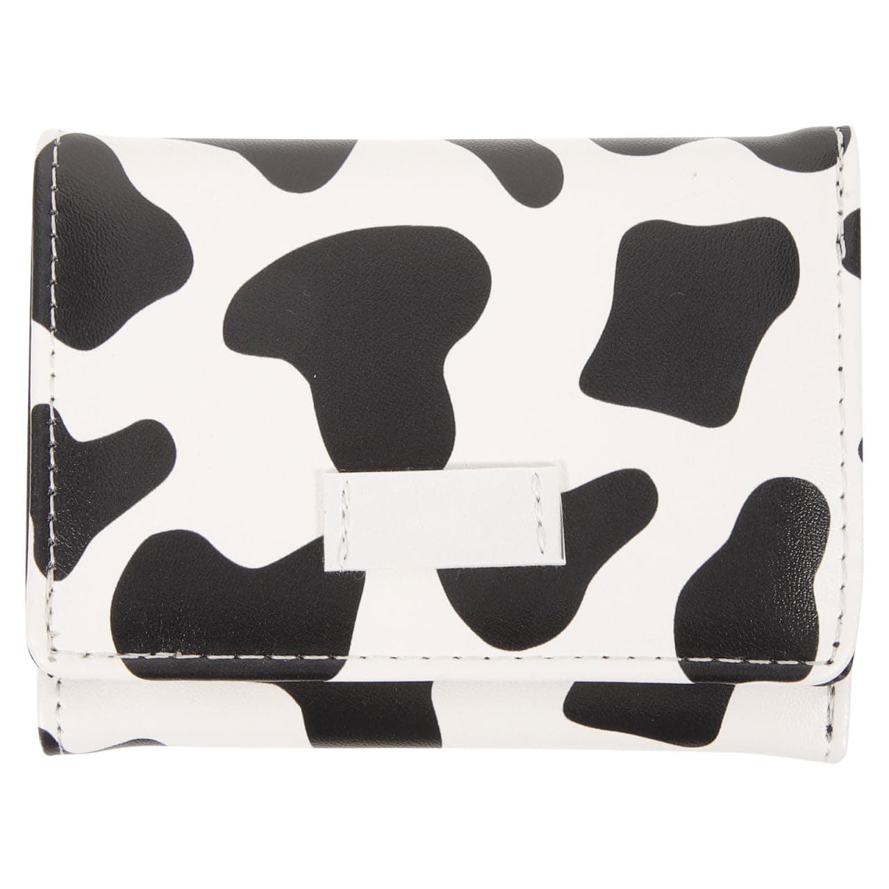 Cow Print Wallet Kawaii Wallet PU Tri- Folded Cow Print Purse Cute Wallets for Women Teen Girls, Assorted Color, 10.7X8.3CM