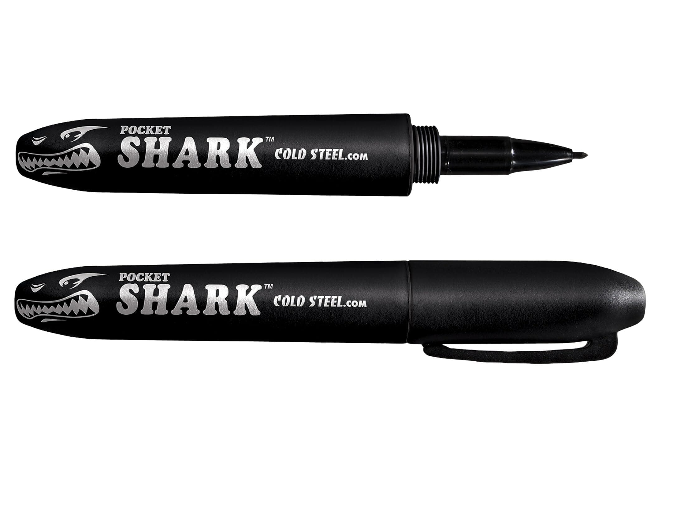 Cold Steel Pocket Shark Felt Tip Pen, Black, Grivory