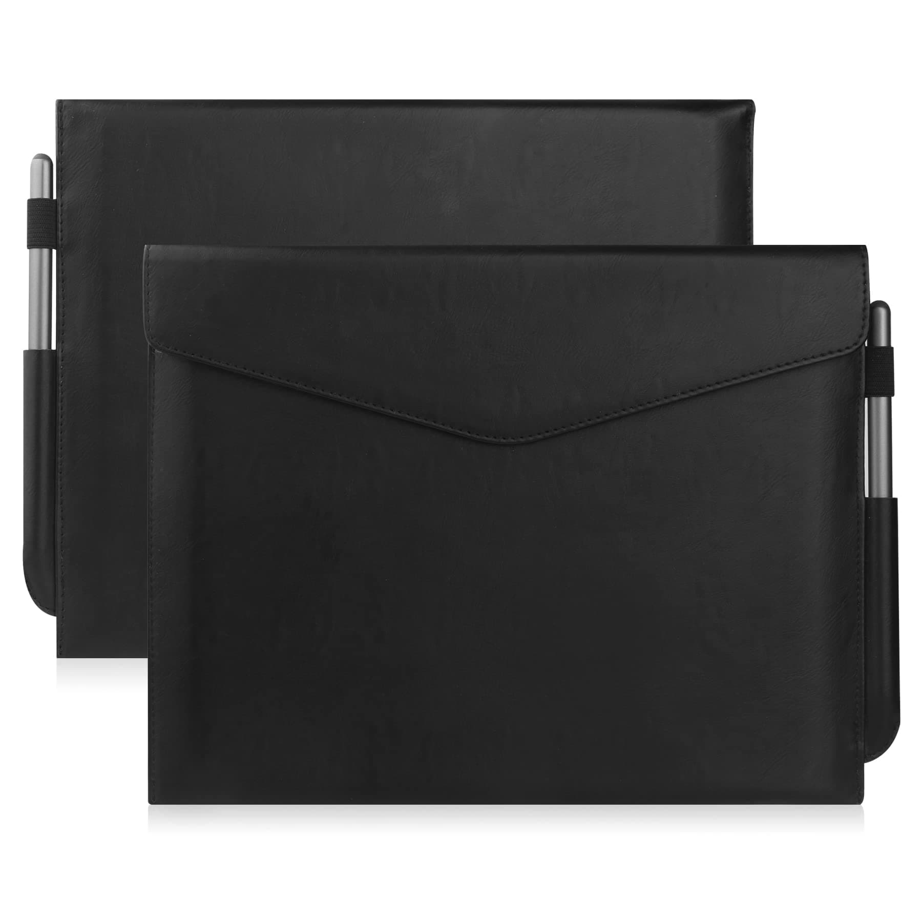 HGWALP Remarkable 2 Sleeve Bag，10.3 inch PU Leather Carrying Case with Pen Holder,Protective Pouch Fits Remarkable 2 Digital Paper/Boox Note Air 10.3/Kindle Scribe 10.2",Will NOT Fit Remarkable 1-BK