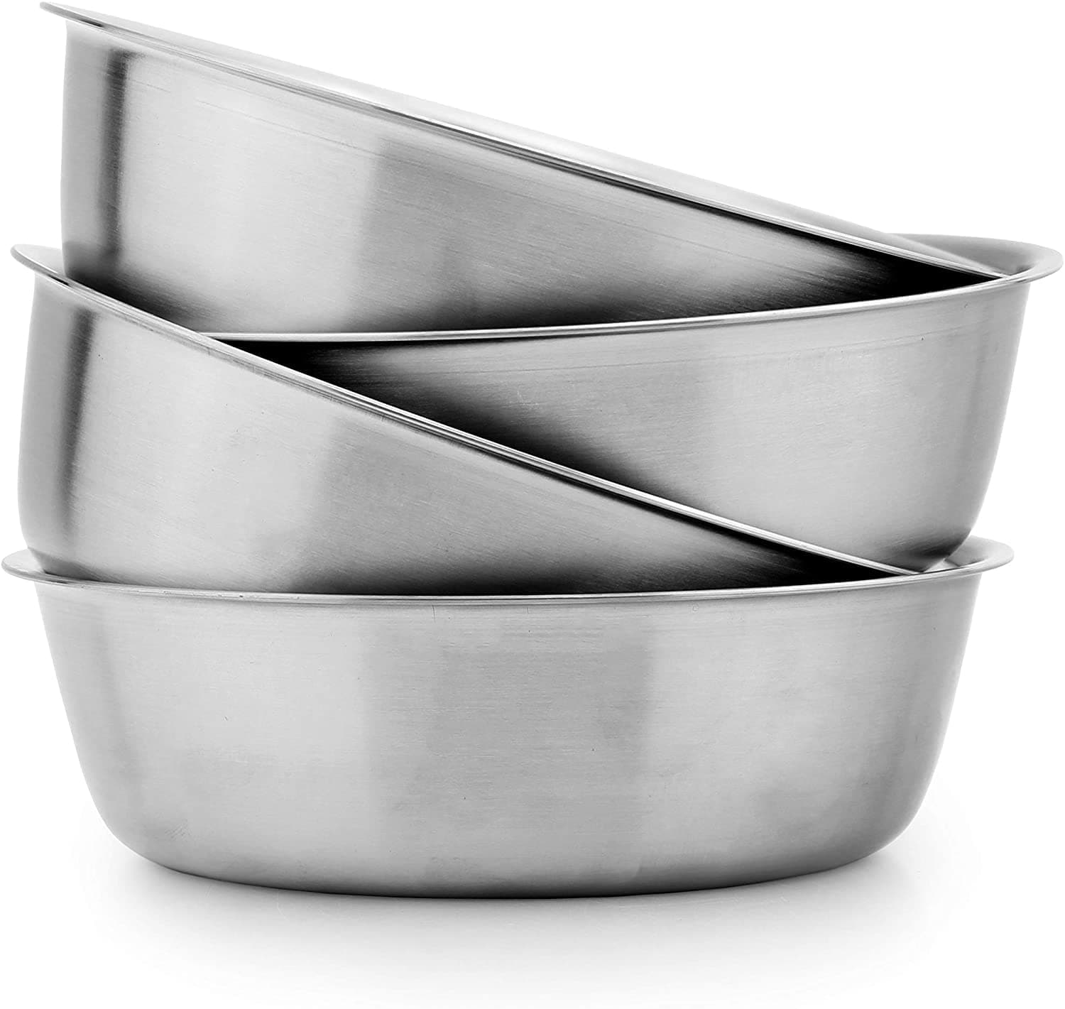 Darware Heavy Duty Stainless Steel Bowls for Baby, Toddlers (4-Pack); Small Bowls for Cereal, Children & Portion Control, 1-Cup Serving Size