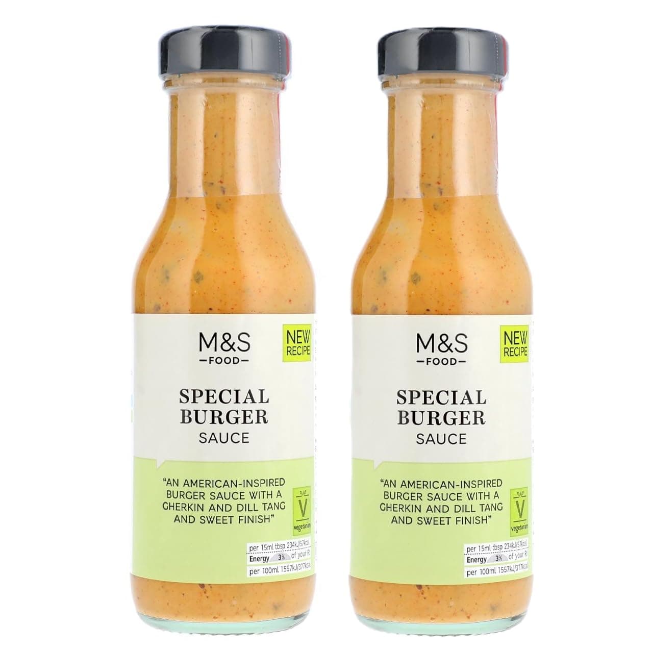 Special Burger Sauce, 250ml, Tangy Tomato and Mustard with Gherkins and Dill, Suitable for Vegetarians (2 Pack)
